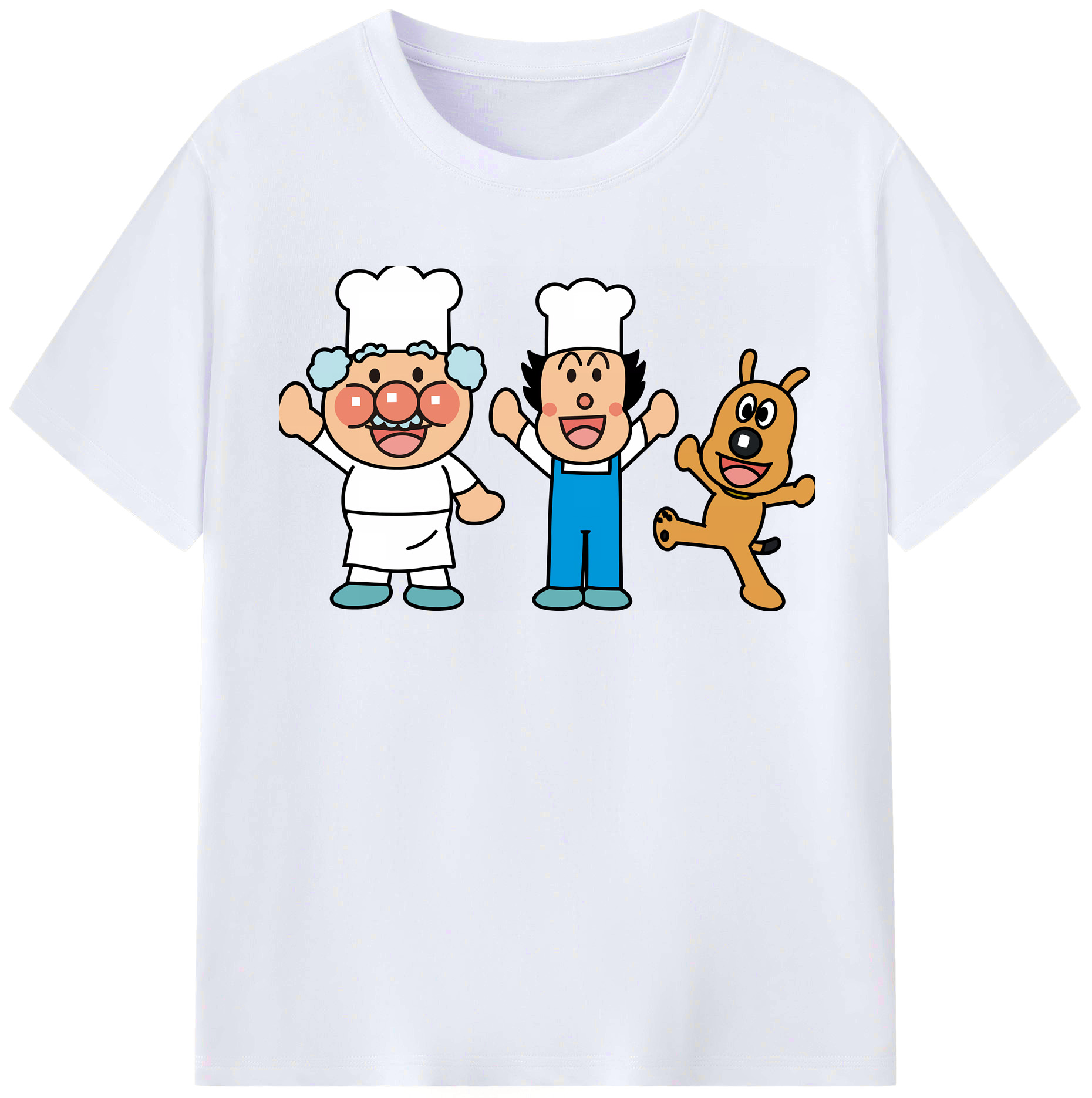 （画像用） アンパンマン Anpanman レディースカジュアルプリントTシャツ（綿100％）