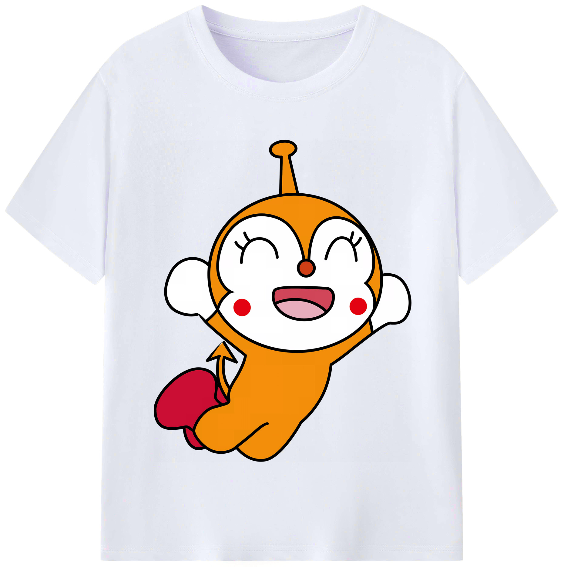 （画像用） アンパンマン Anpanman レディースカジュアルプリントTシャツ（綿100％）
