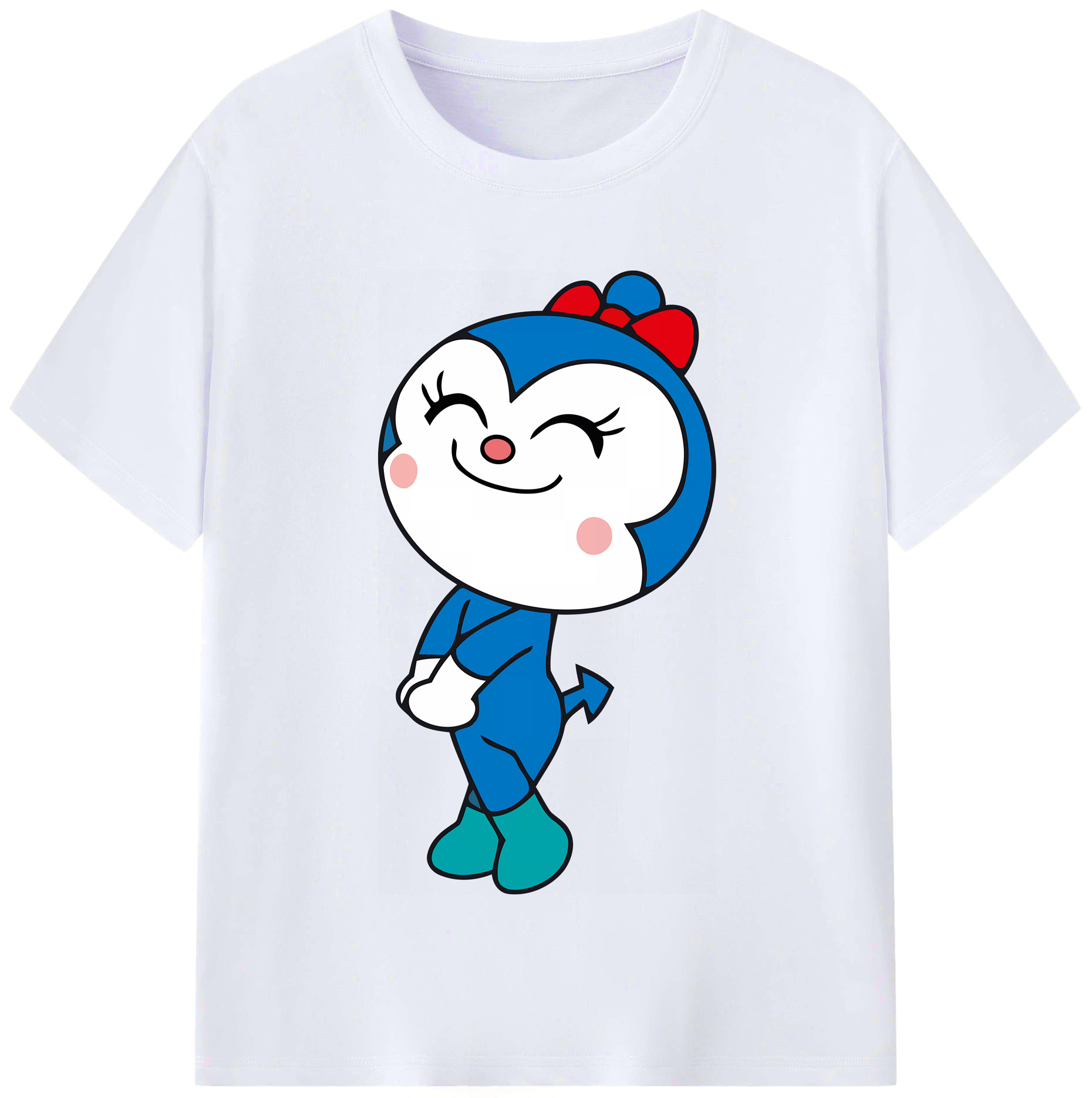 （画像用） アンパンマン Anpanman レディースカジュアルプリントTシャツ（綿100％）