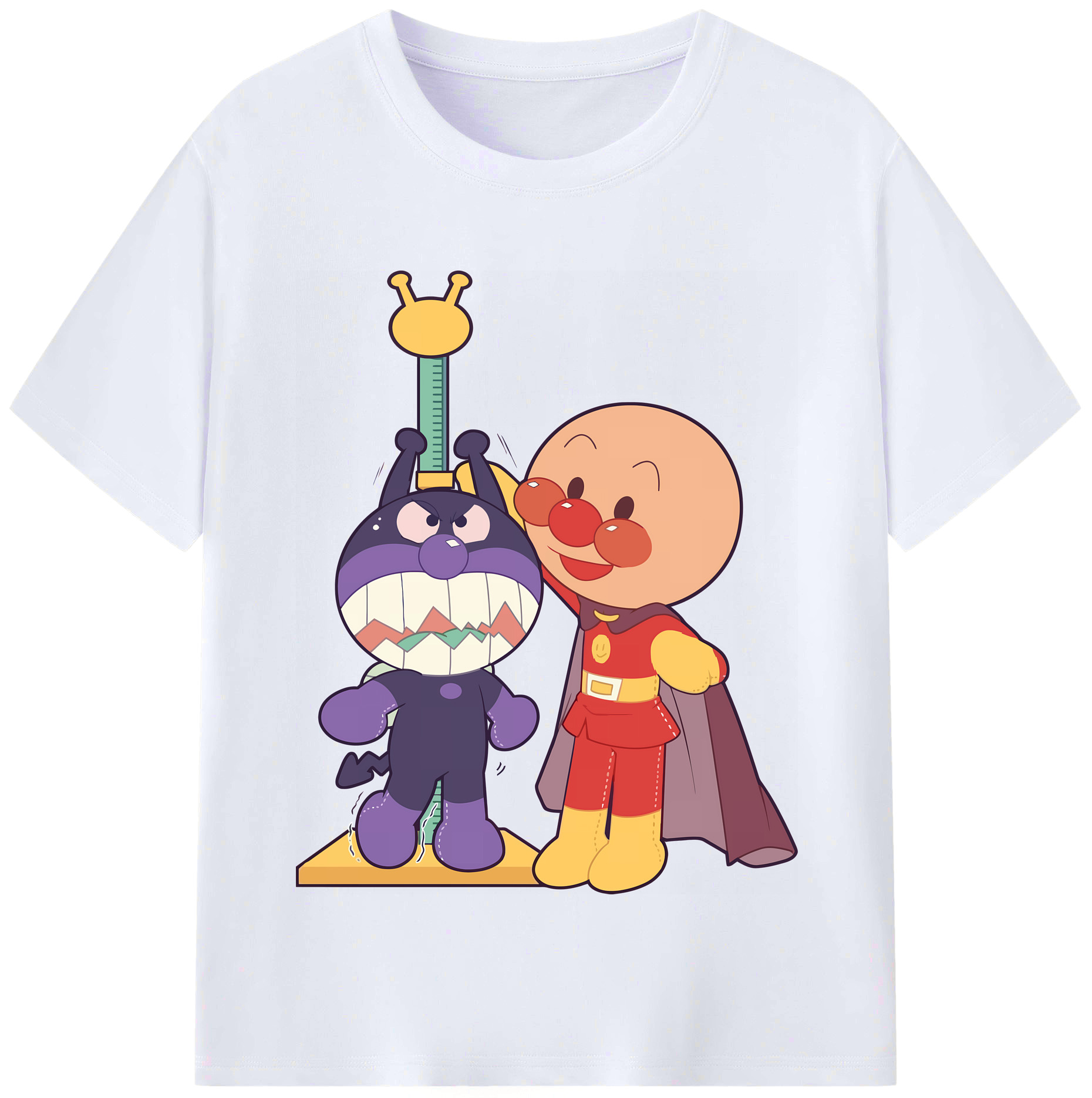 （画像用） アンパンマン Anpanman レディースカジュアルプリントTシャツ（綿100％）