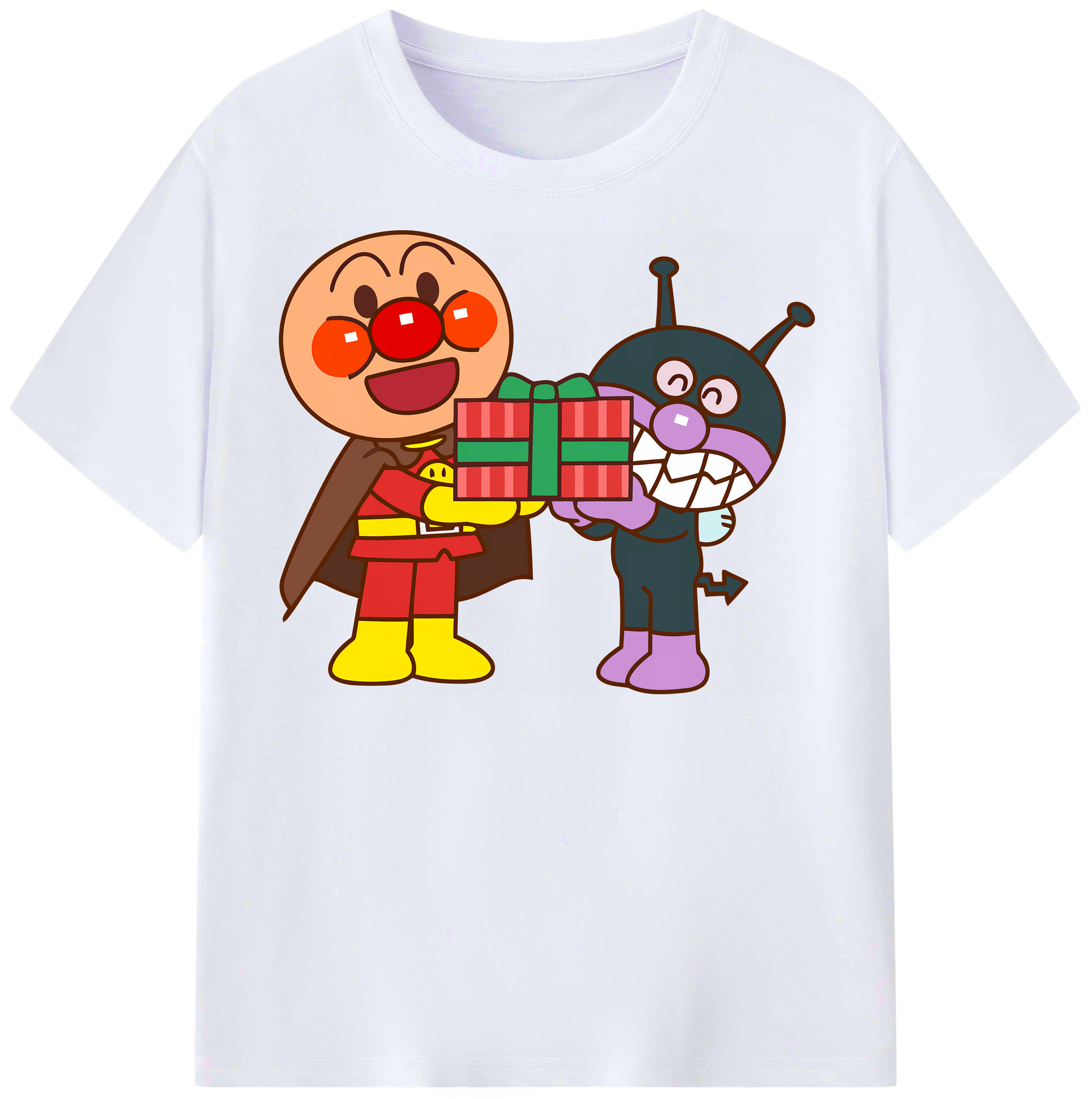 （画像用） アンパンマン Anpanman レディースカジュアルプリントTシャツ（綿100％）