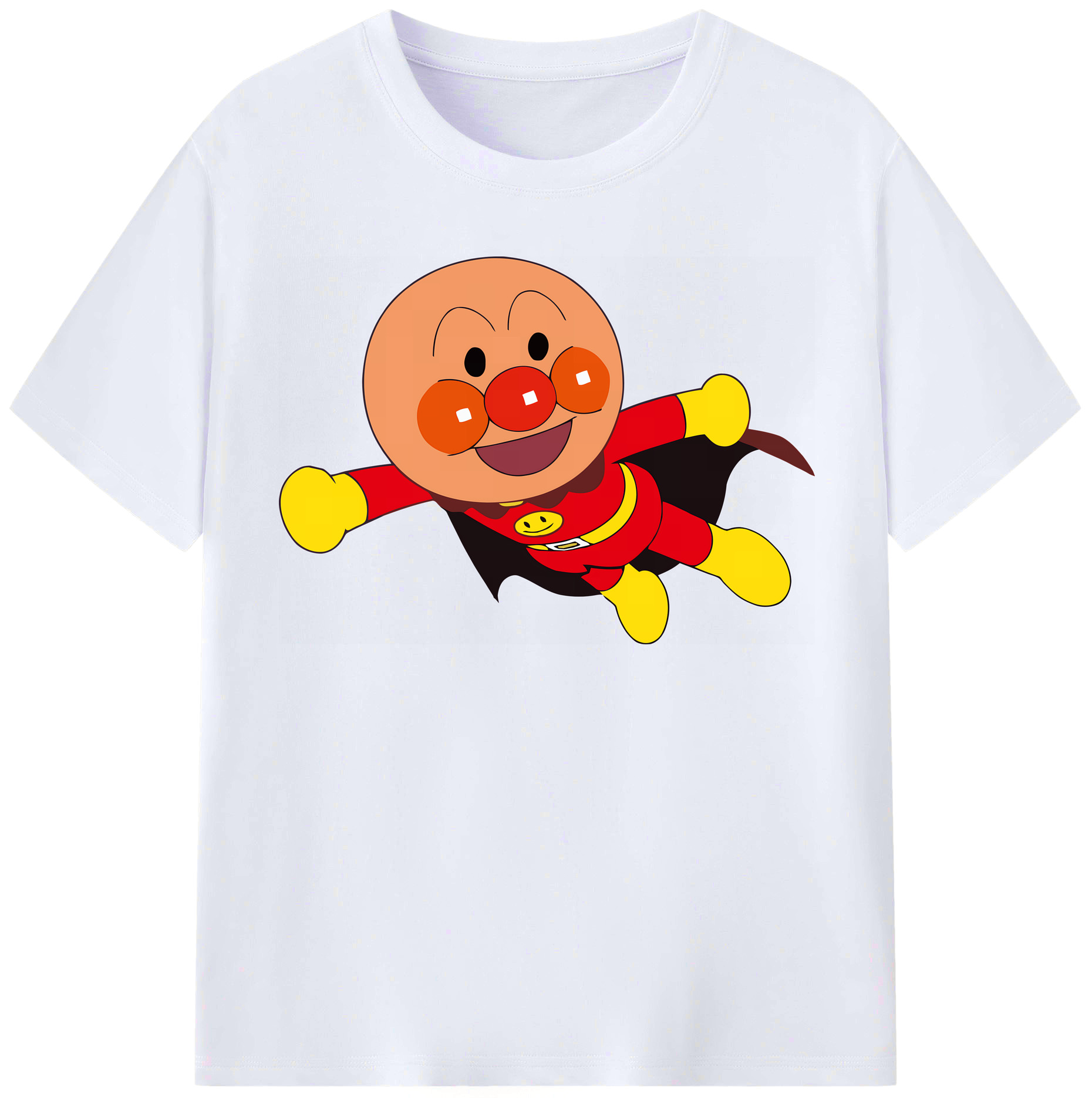 （画像用） アンパンマン Anpanman レディースカジュアルプリントTシャツ（綿100％）