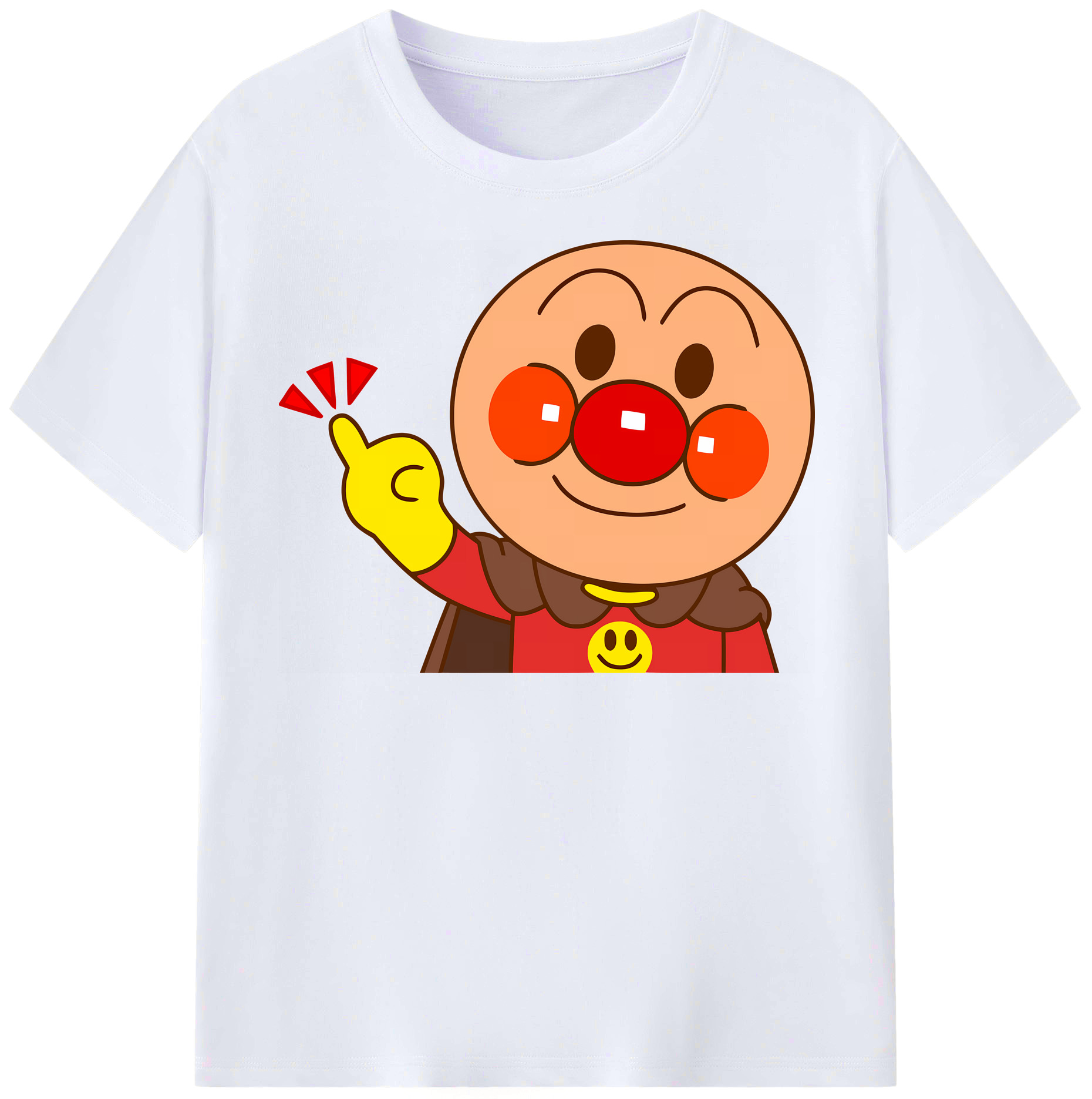 （画像用） アンパンマン Anpanman レディースカジュアルプリントTシャツ（綿100％）