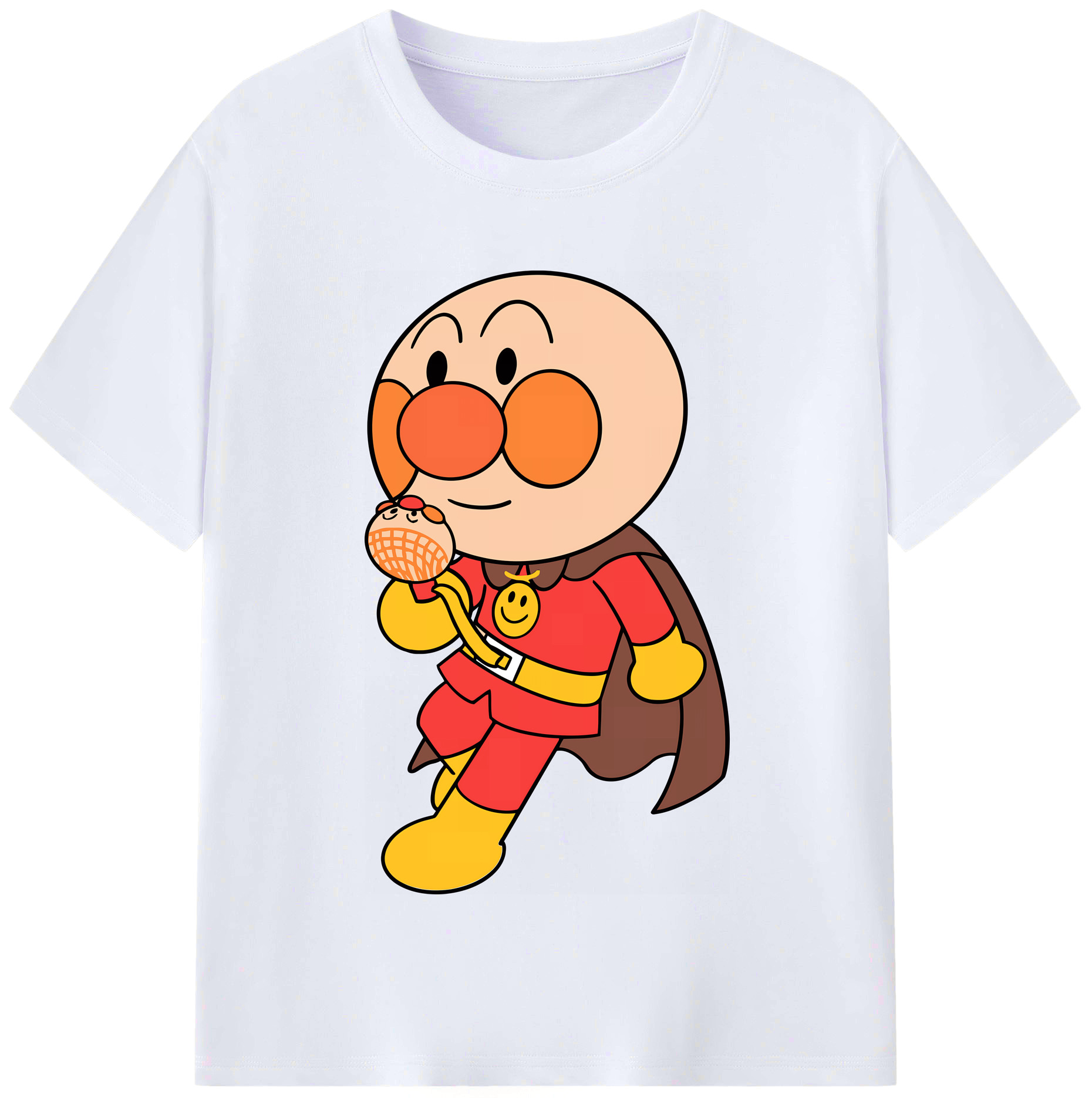 （画像用） アンパンマン Anpanman レディースカジュアルプリントTシャツ（綿100％）