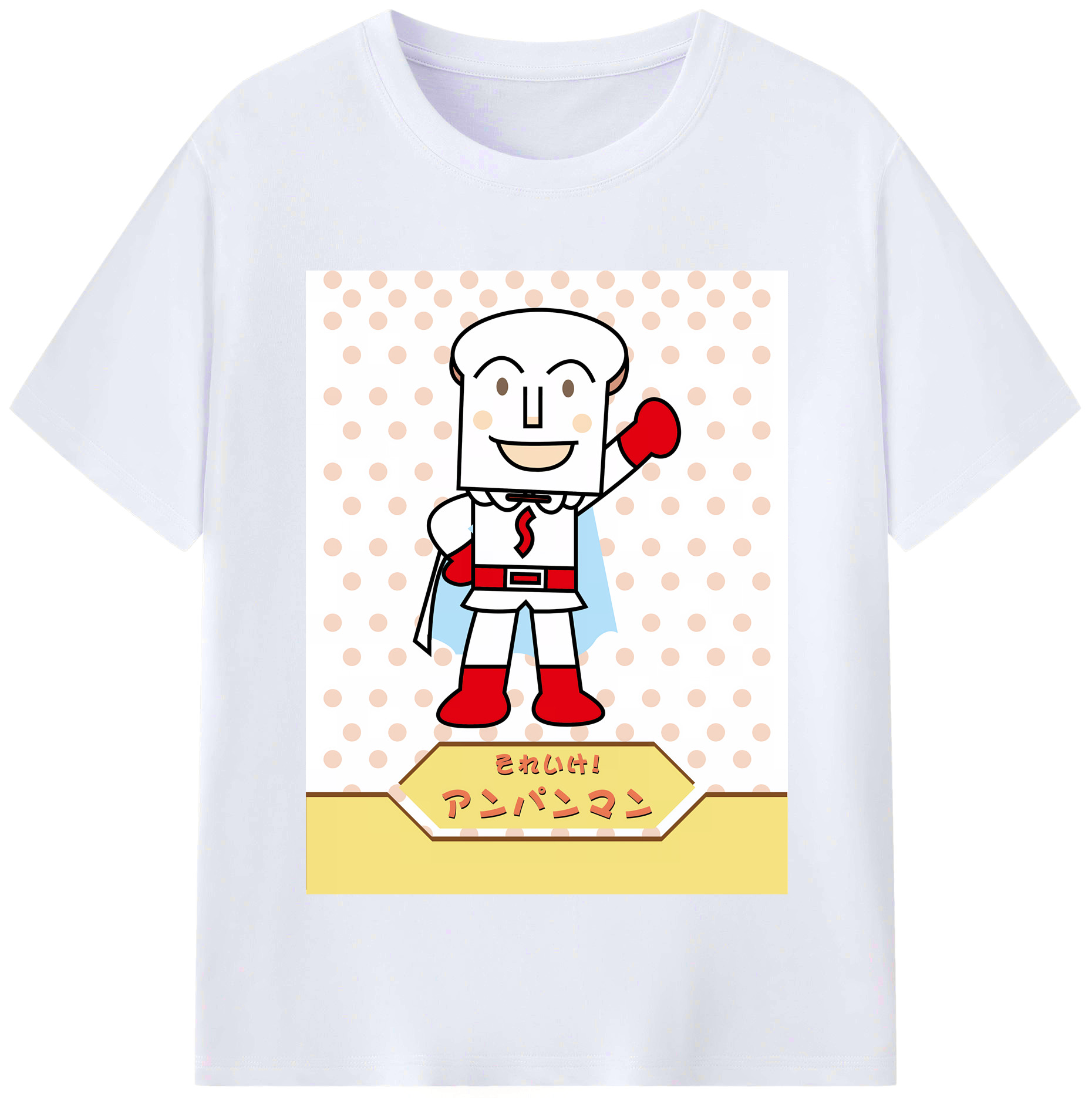 （画像用） アンパンマン Anpanman レディースカジュアルプリントTシャツ（綿100％）