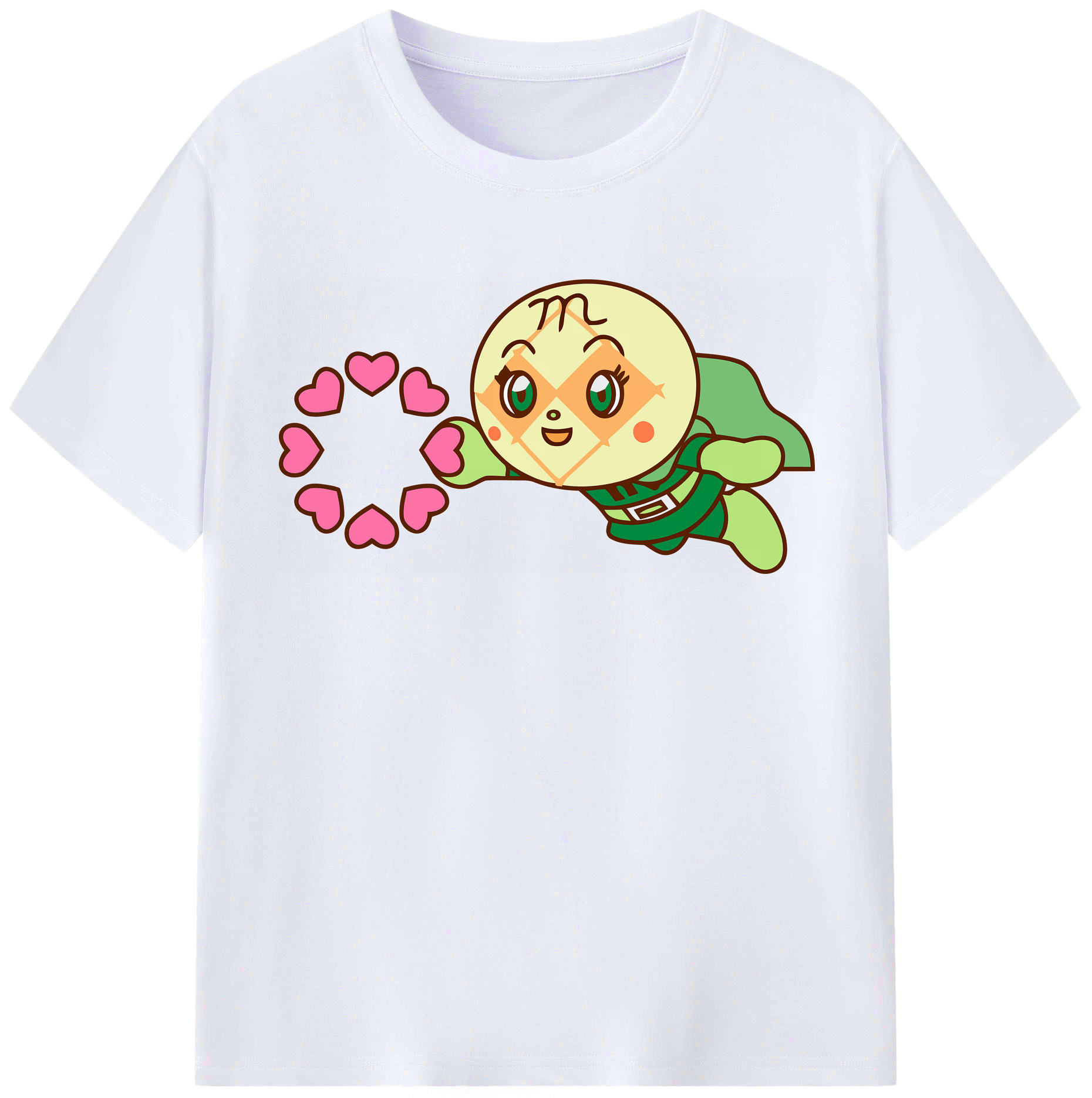 （画像用） アンパンマン Anpanman レディースカジュアルプリントTシャツ（綿100％）