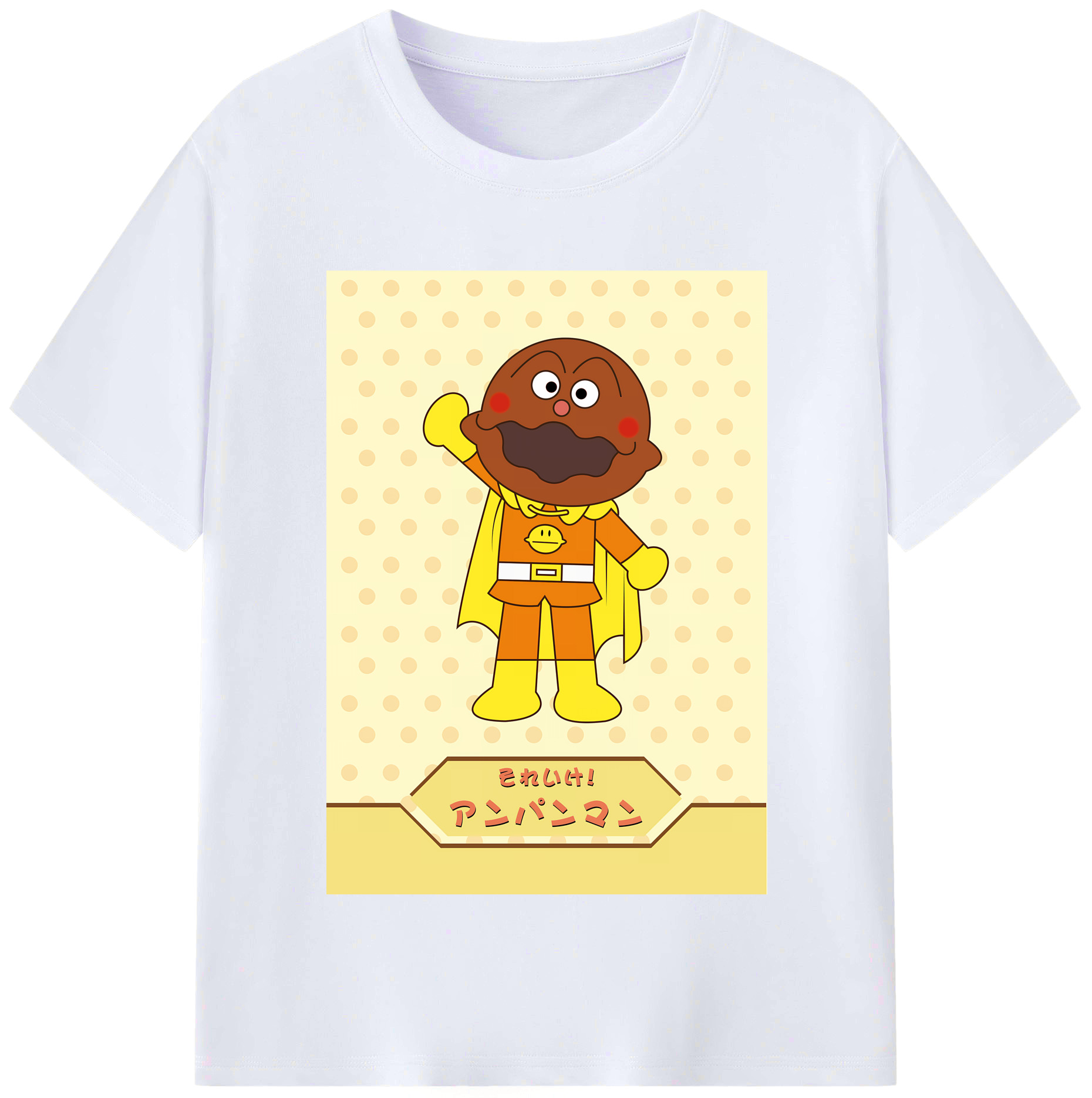 （画像用） アンパンマン Anpanman レディースカジュアルプリントTシャツ（綿100％）