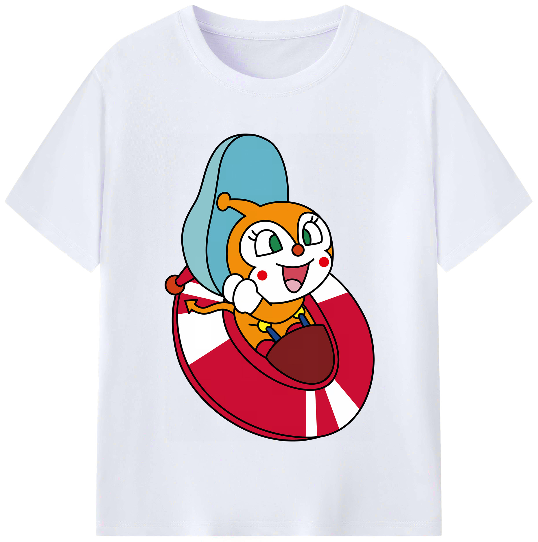 （画像用） アンパンマン Anpanman レディースカジュアルプリントTシャツ（綿100％）