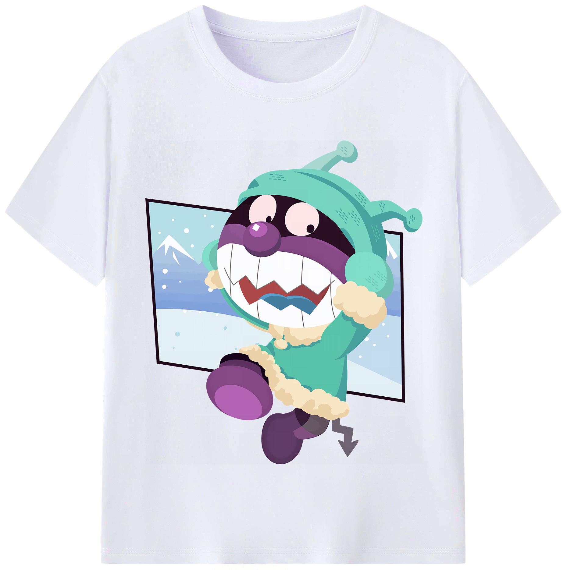 （画像用） アンパンマン Anpanman レディースカジュアルプリントTシャツ（綿100％）