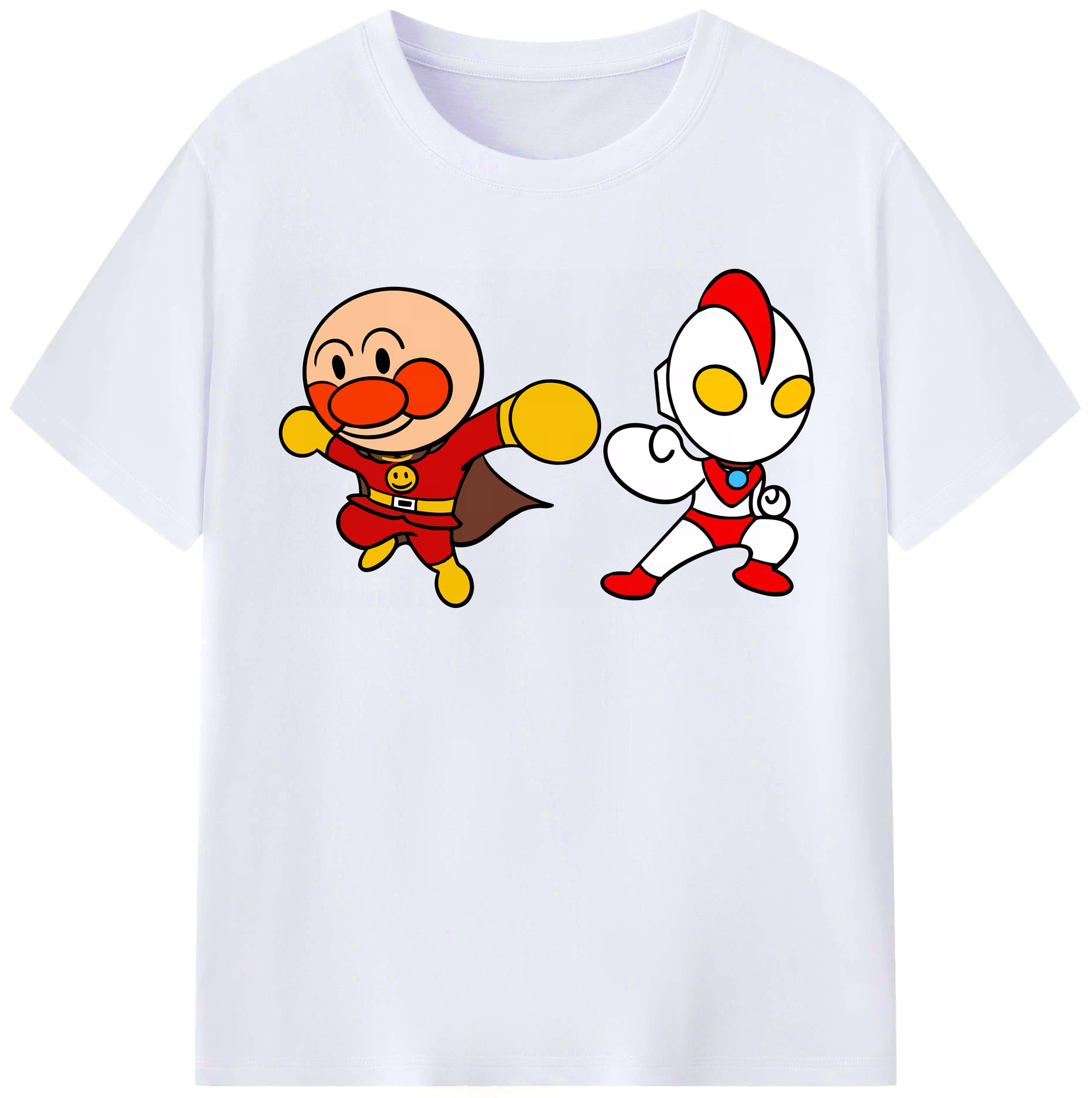（画像用） アンパンマン Anpanman レディースカジュアルプリントTシャツ（綿100％）