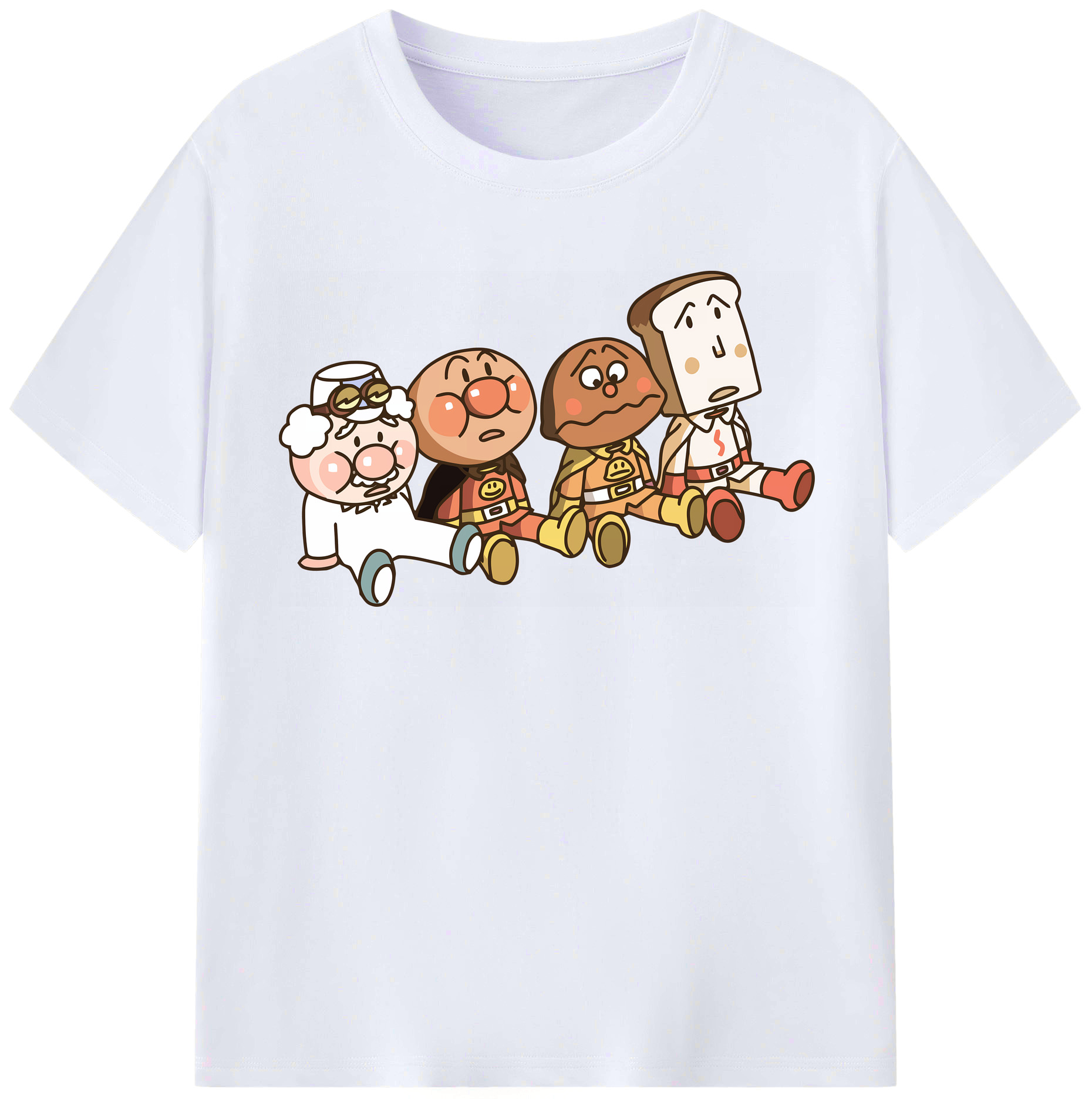 （画像用） アンパンマン Anpanman レディースカジュアルプリントTシャツ（綿100％）