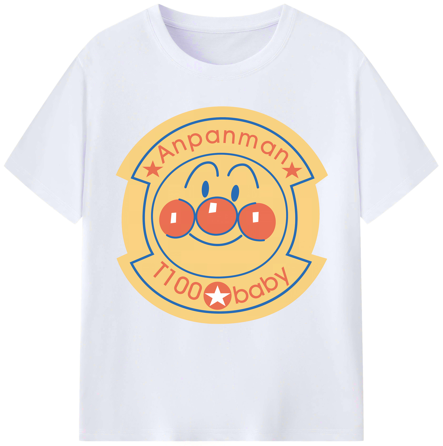 （画像用） アンパンマン Anpanman レディースカジュアルプリントTシャツ（綿100％）