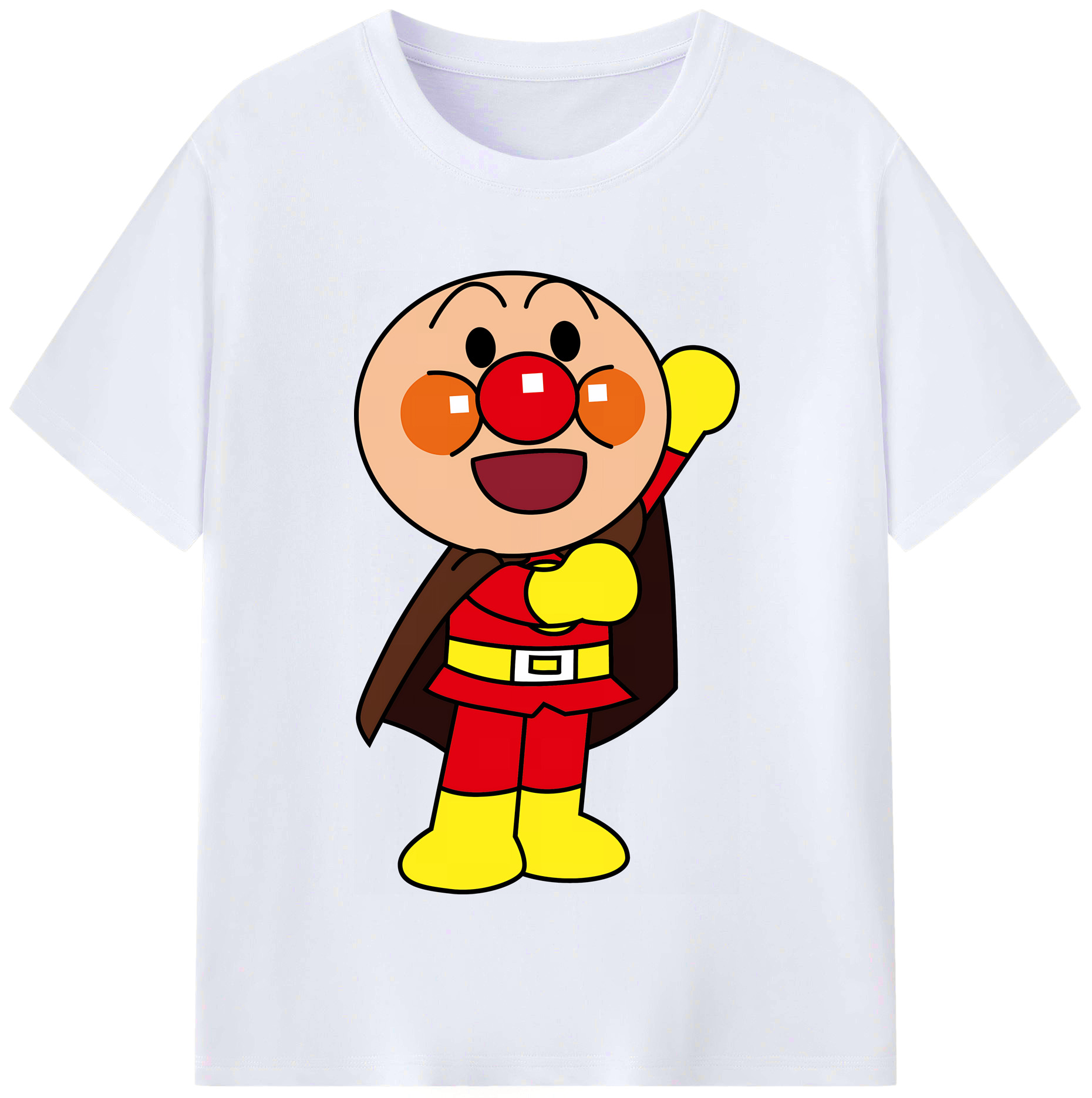 （画像用） アンパンマン Anpanman レディースカジュアルプリントTシャツ（綿100％）