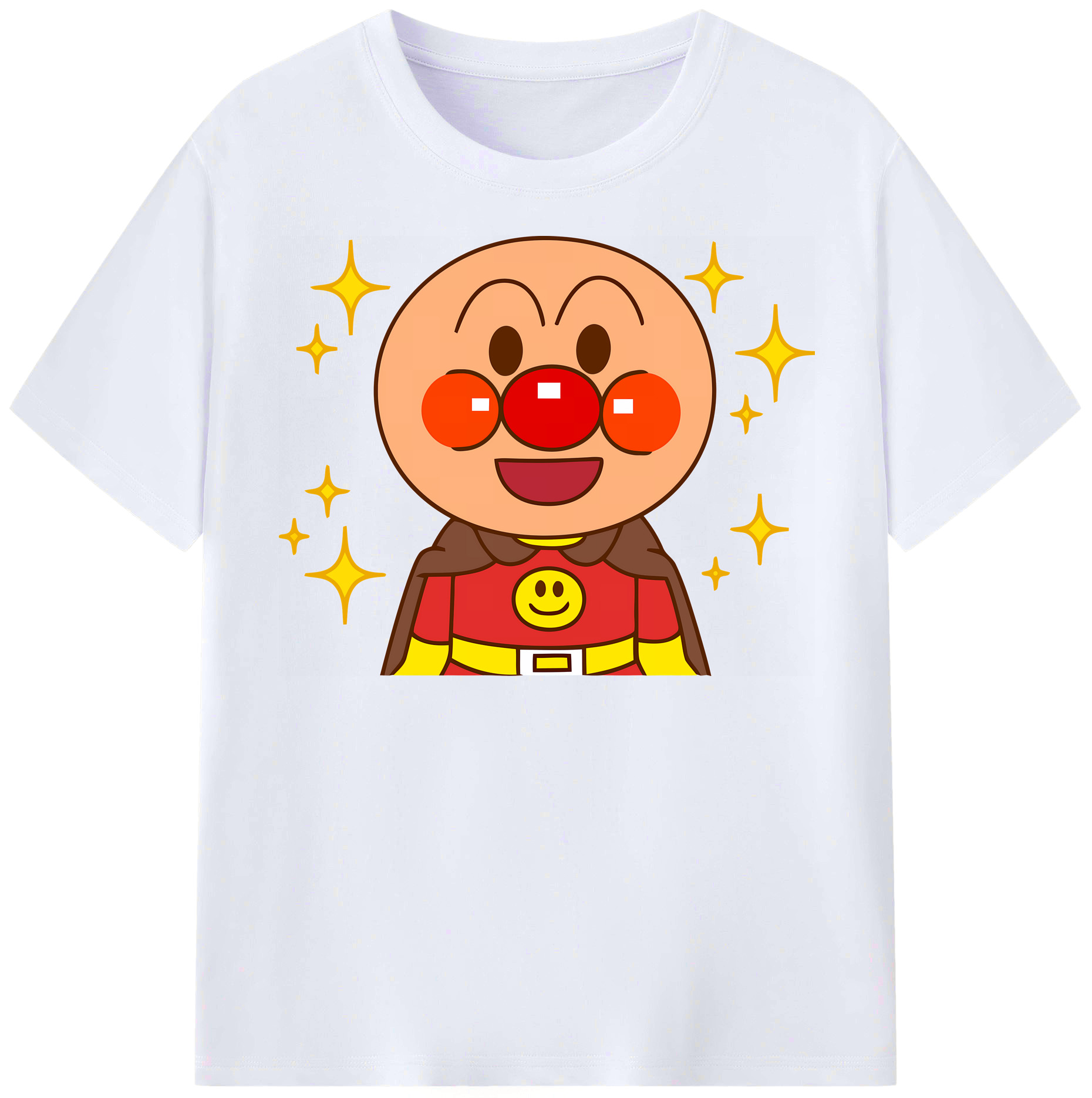 （画像用） アンパンマン Anpanman レディースカジュアルプリントTシャツ（綿100％）