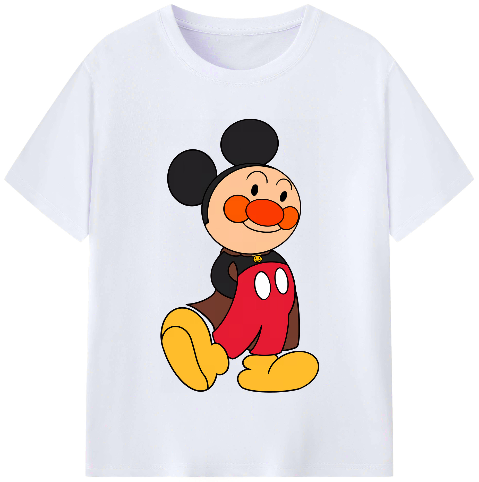 （画像用） アンパンマン Anpanman レディースカジュアルプリントTシャツ（綿100％）