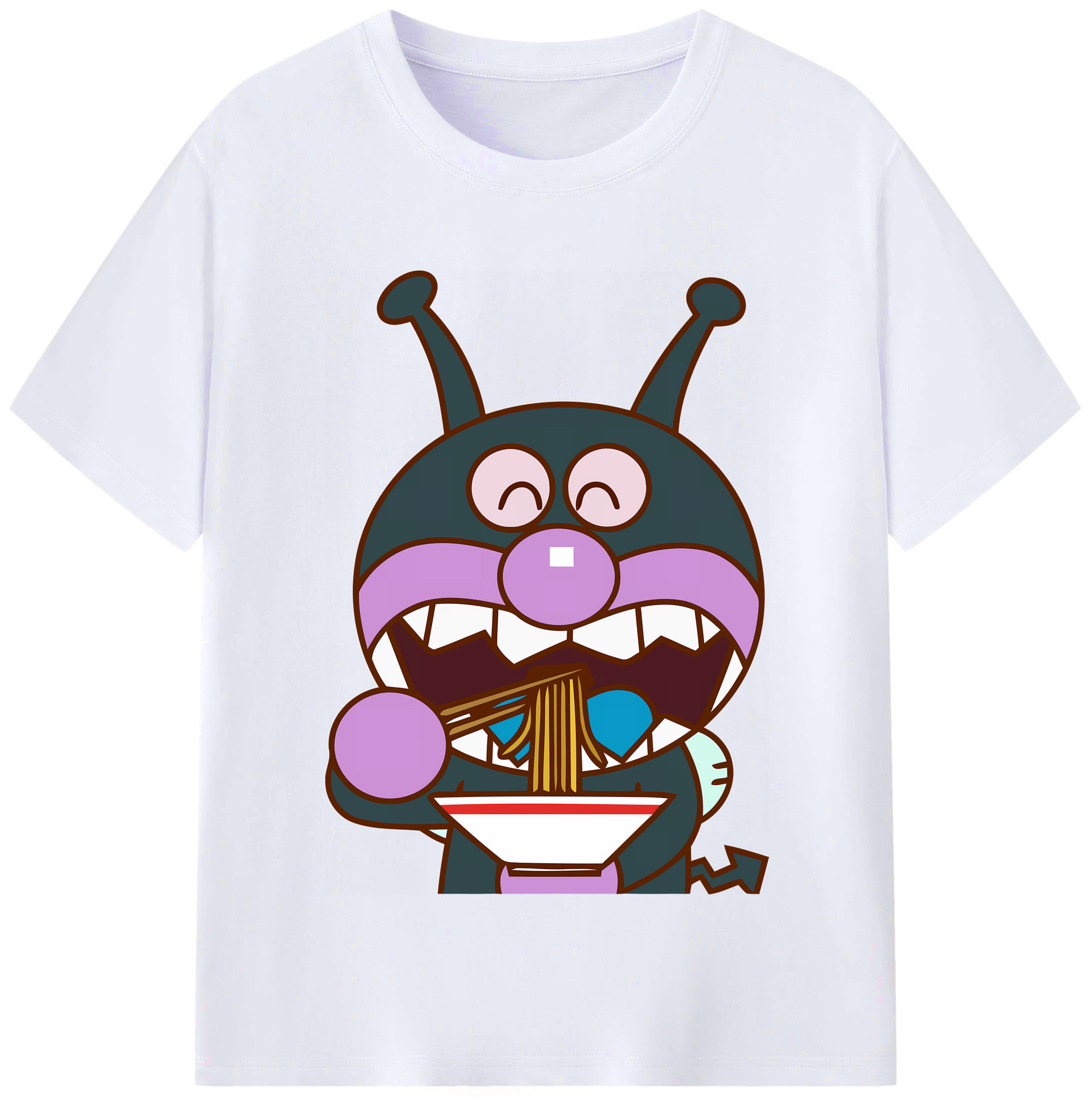（画像用） アンパンマン Anpanman レディースカジュアルプリントTシャツ（綿100％）