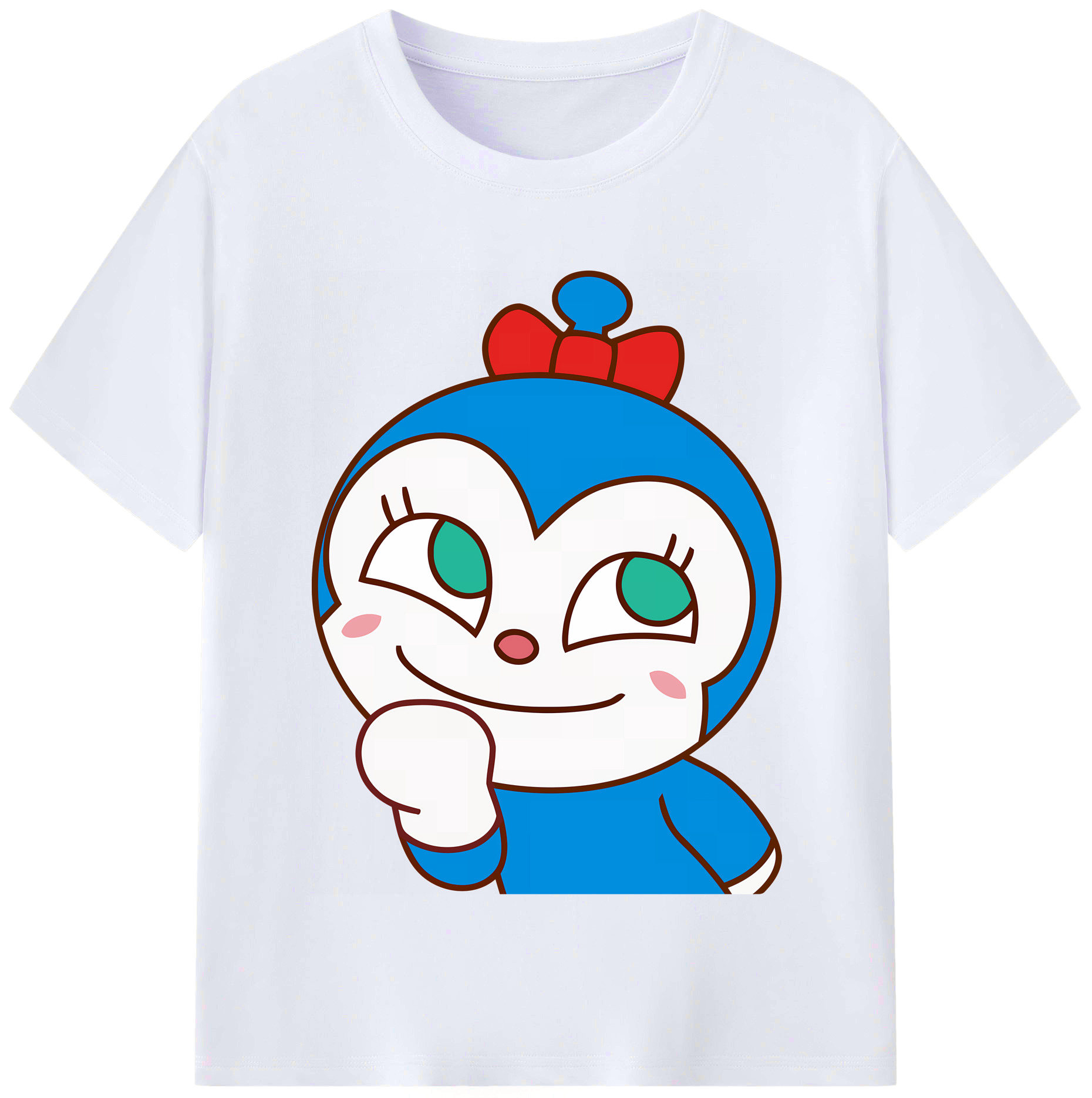 （画像用） アンパンマン Anpanman レディースカジュアルプリントTシャツ（綿100％）