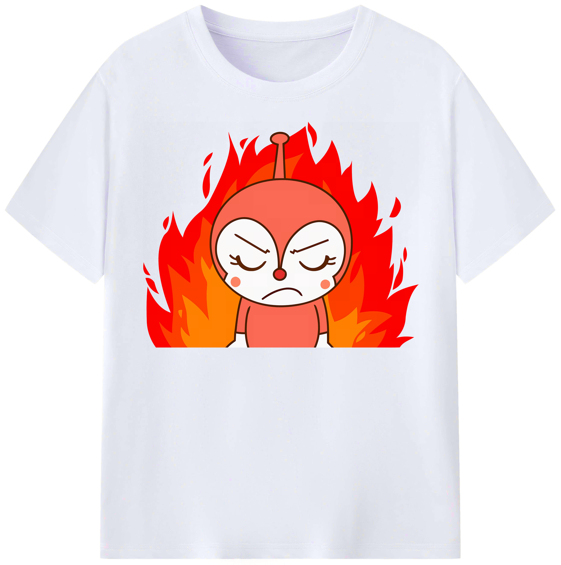 （画像用） アンパンマン Anpanman レディースカジュアルプリントTシャツ（綿100％）
