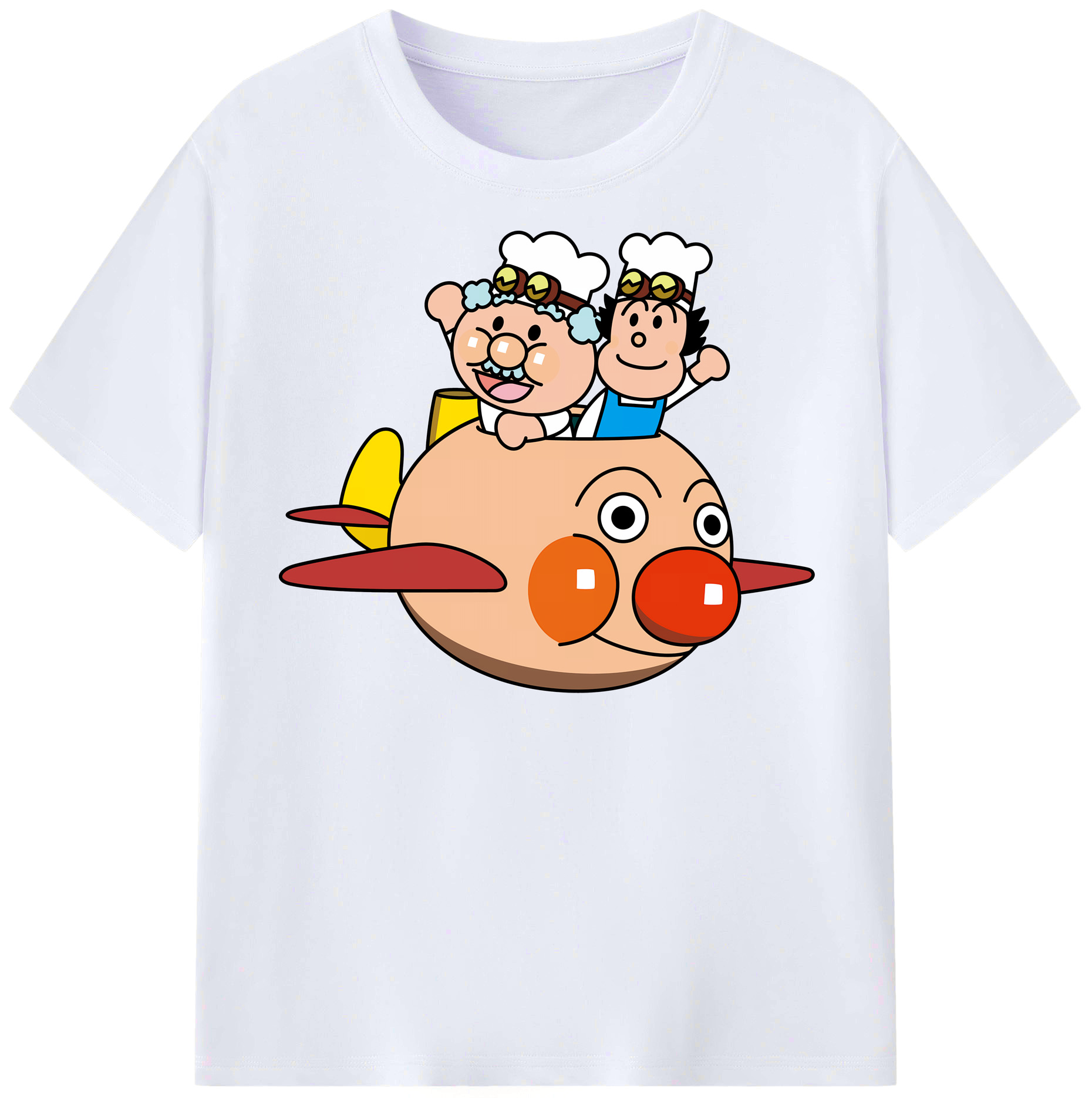 （画像用） アンパンマン Anpanman レディースカジュアルプリントTシャツ（綿100％）