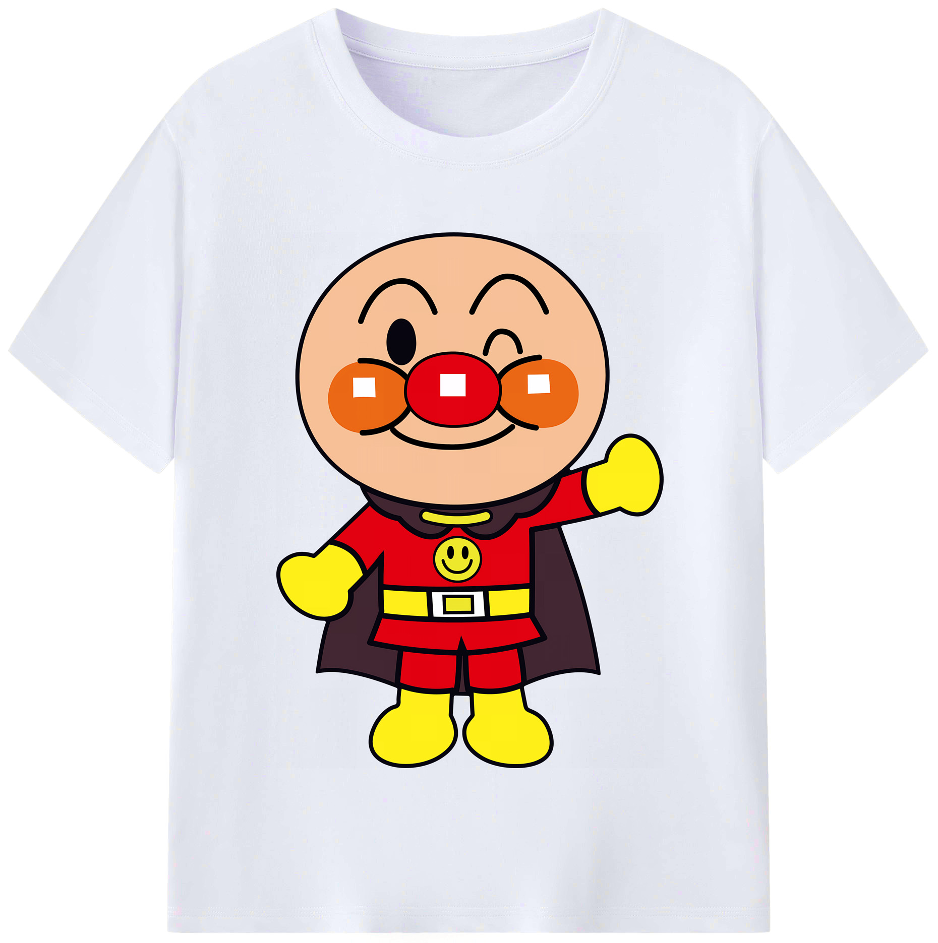 （画像用） アンパンマン Anpanman レディースカジュアルプリントTシャツ（綿100％）