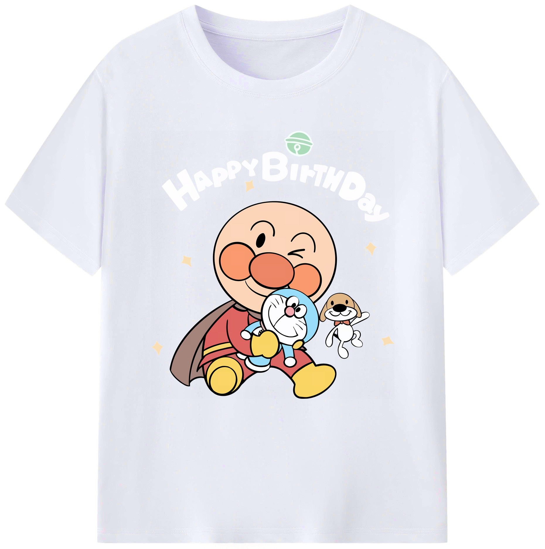 （画像用） アンパンマン Anpanman レディースカジュアルプリントTシャツ（綿100％）