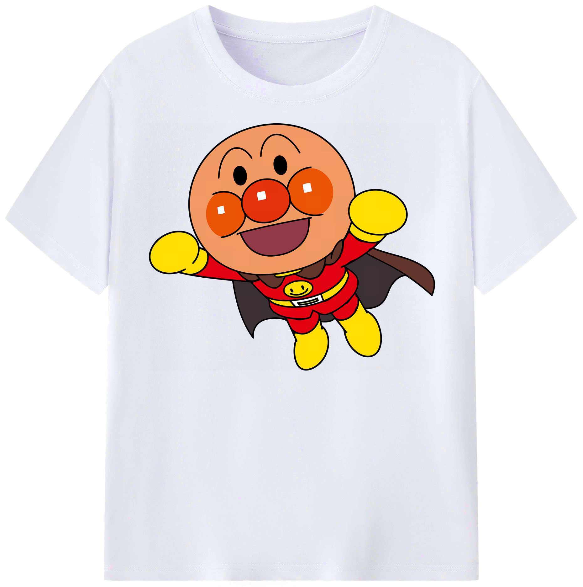（画像用） アンパンマン Anpanman レディースカジュアルプリントTシャツ（綿100％）
