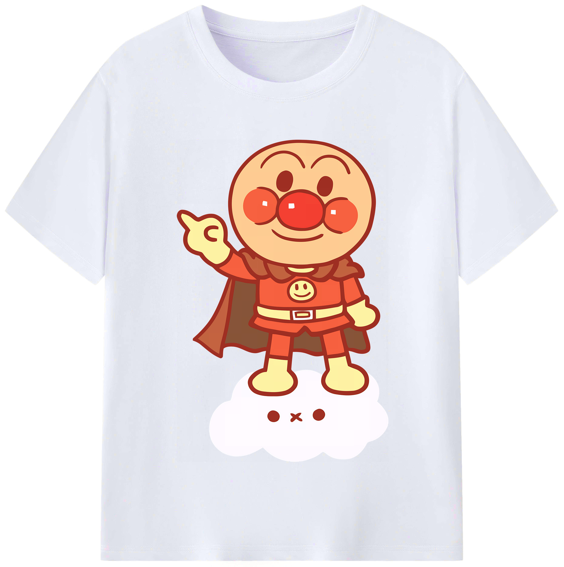 （画像用） アンパンマン Anpanman レディースカジュアルプリントTシャツ（綿100％）