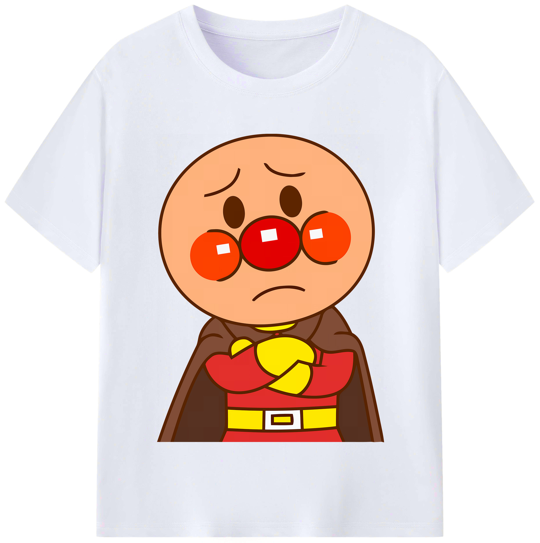 （画像用） アンパンマン Anpanman レディースカジュアルプリントTシャツ（綿100％）