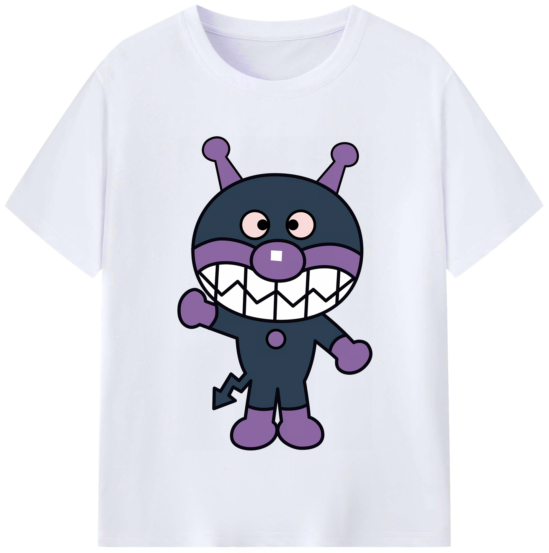 （画像用） アンパンマン Anpanman レディースカジュアルプリントTシャツ（綿100％）