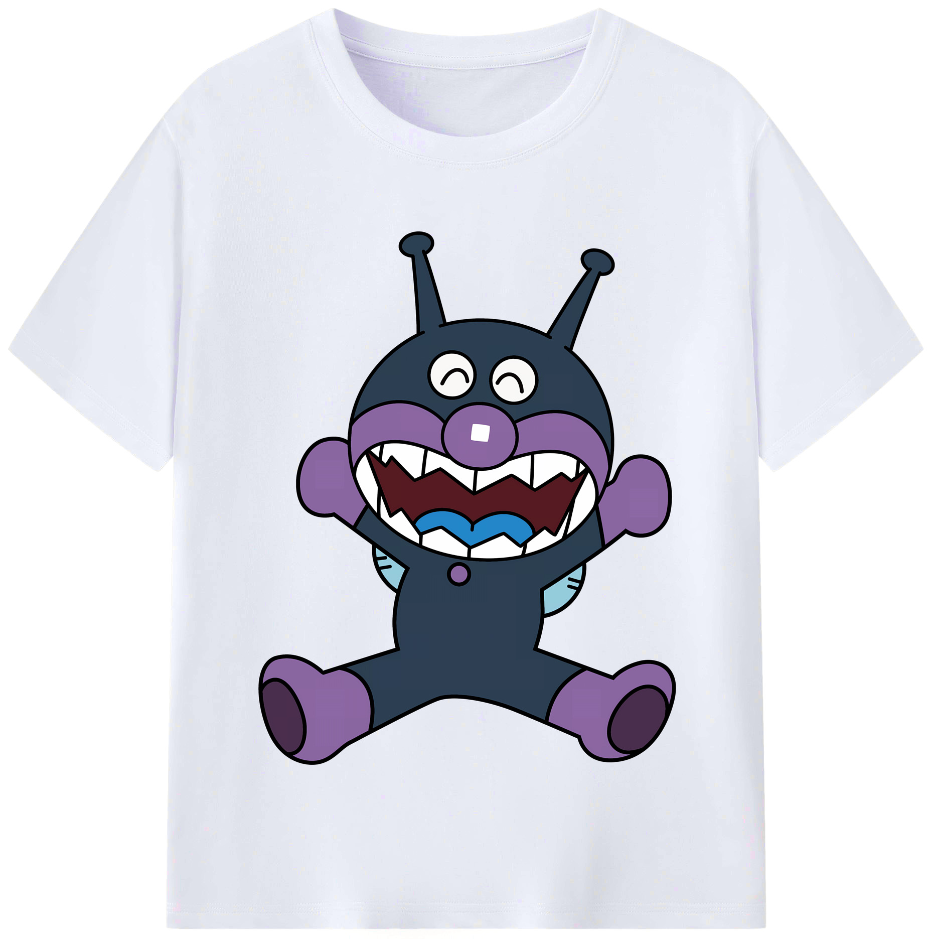（画像用） アンパンマン Anpanman レディースカジュアルプリントTシャツ（綿100％）