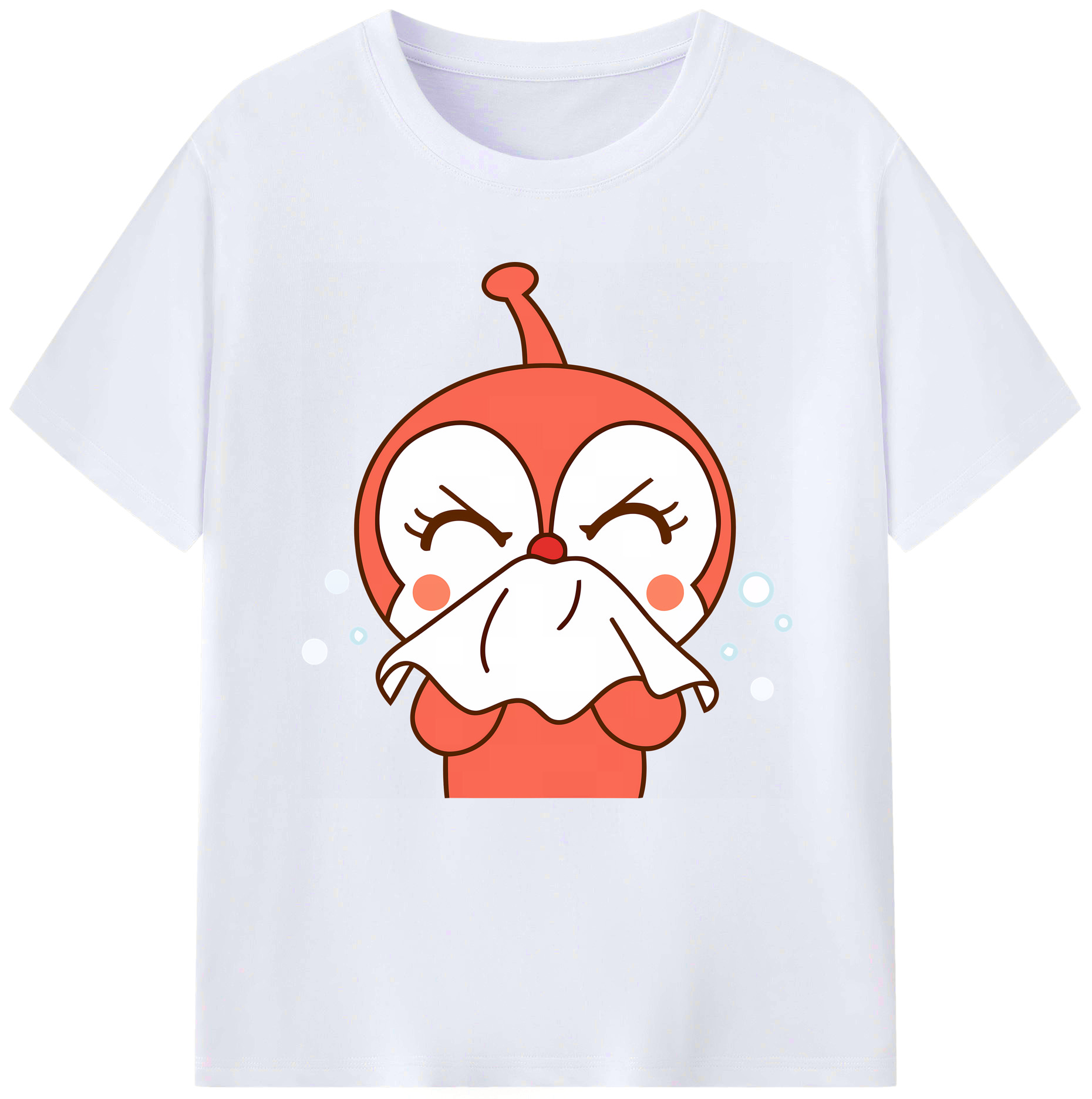 （画像用） アンパンマン Anpanman レディースカジュアルプリントTシャツ（綿100％）