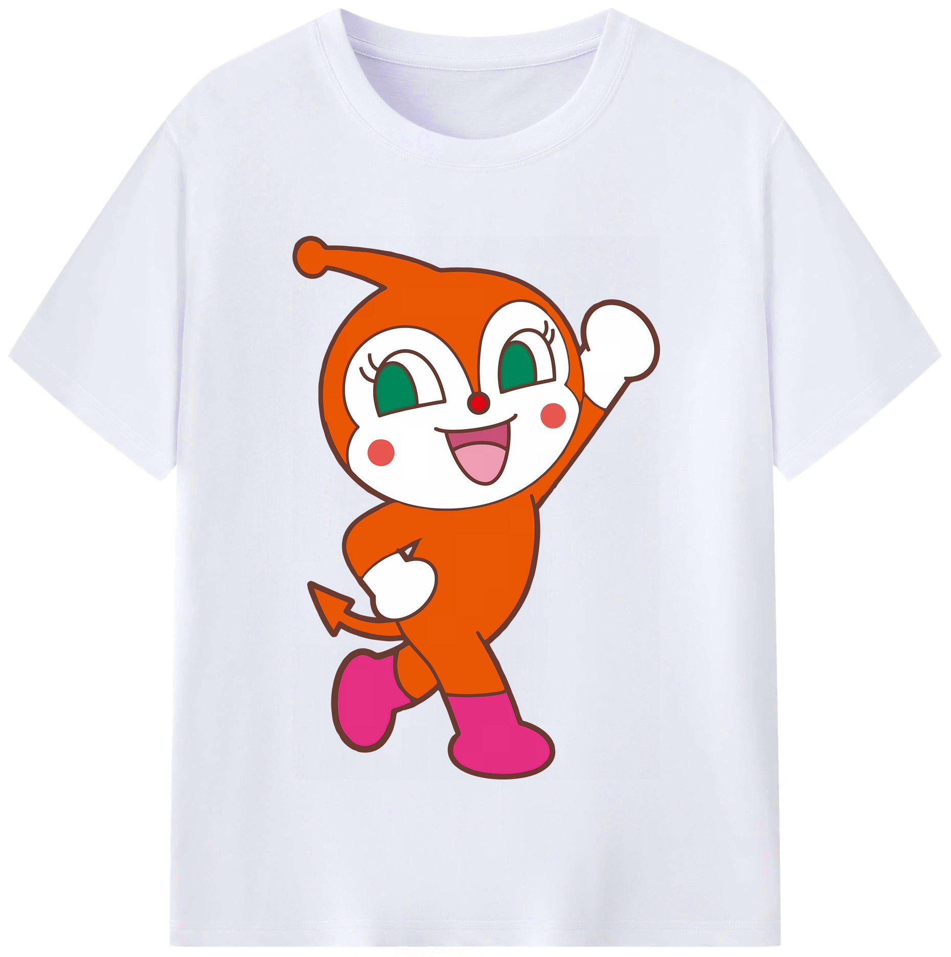 （画像用） アンパンマン Anpanman レディースカジュアルプリントTシャツ（綿100％）