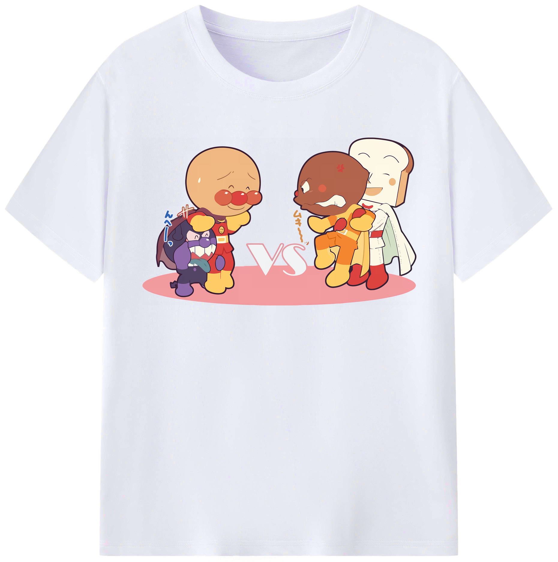 （画像用） アンパンマン Anpanman レディースカジュアルプリントTシャツ（綿100％）