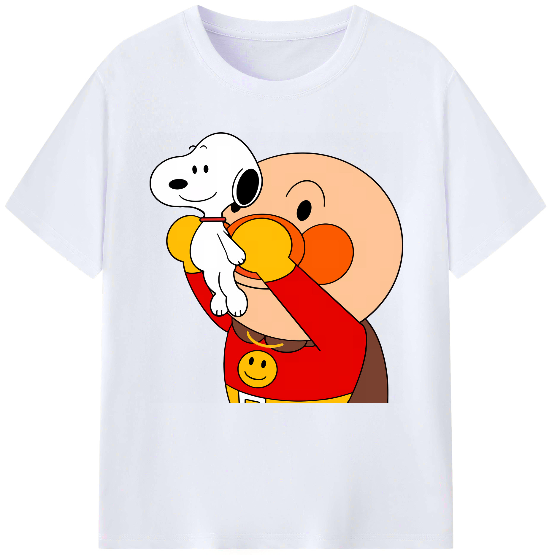 （画像用） アンパンマン Anpanman レディースカジュアルプリントTシャツ（綿100％）