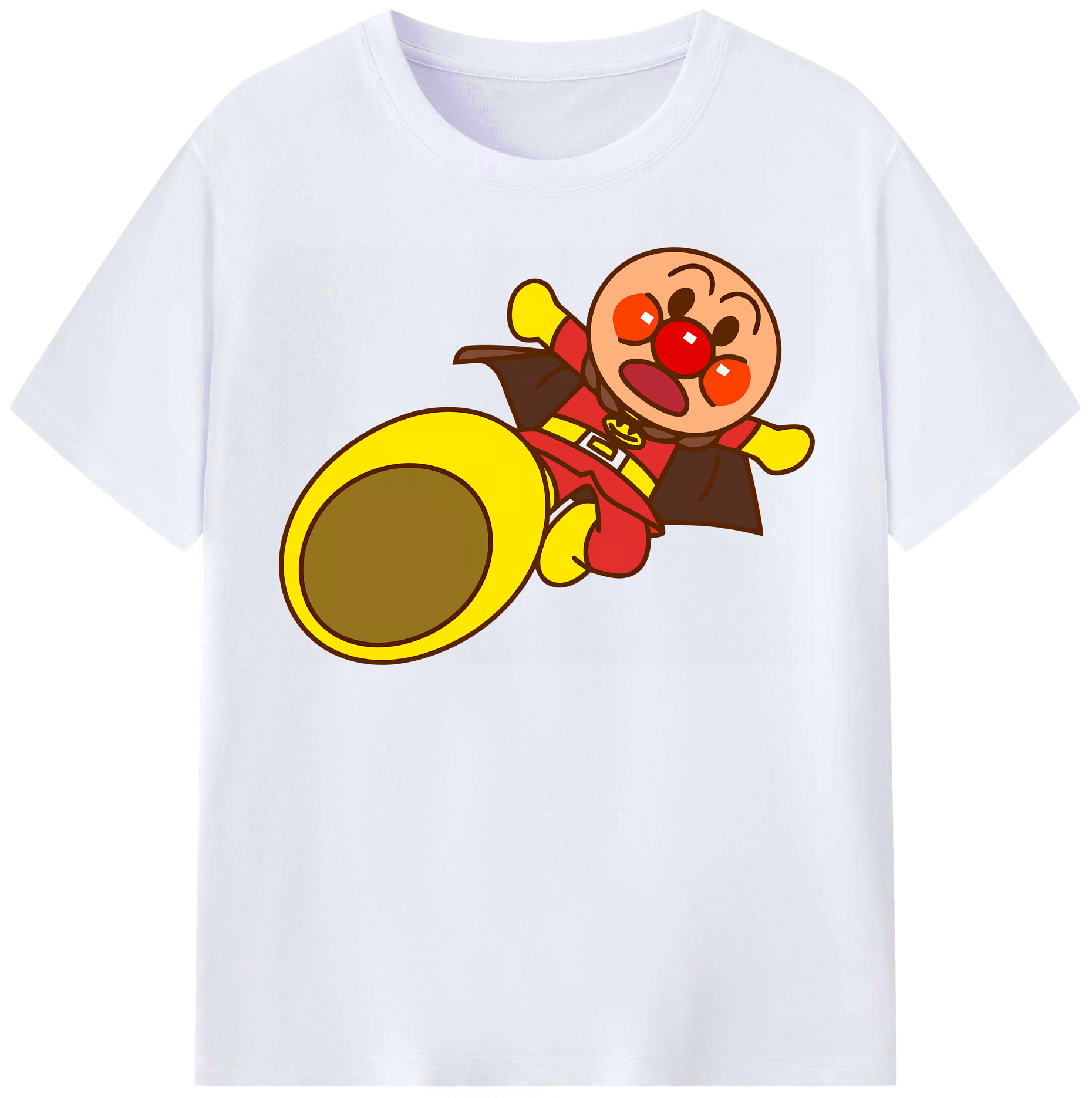 （画像用） アンパンマン Anpanman レディースカジュアルプリントTシャツ（綿100％）