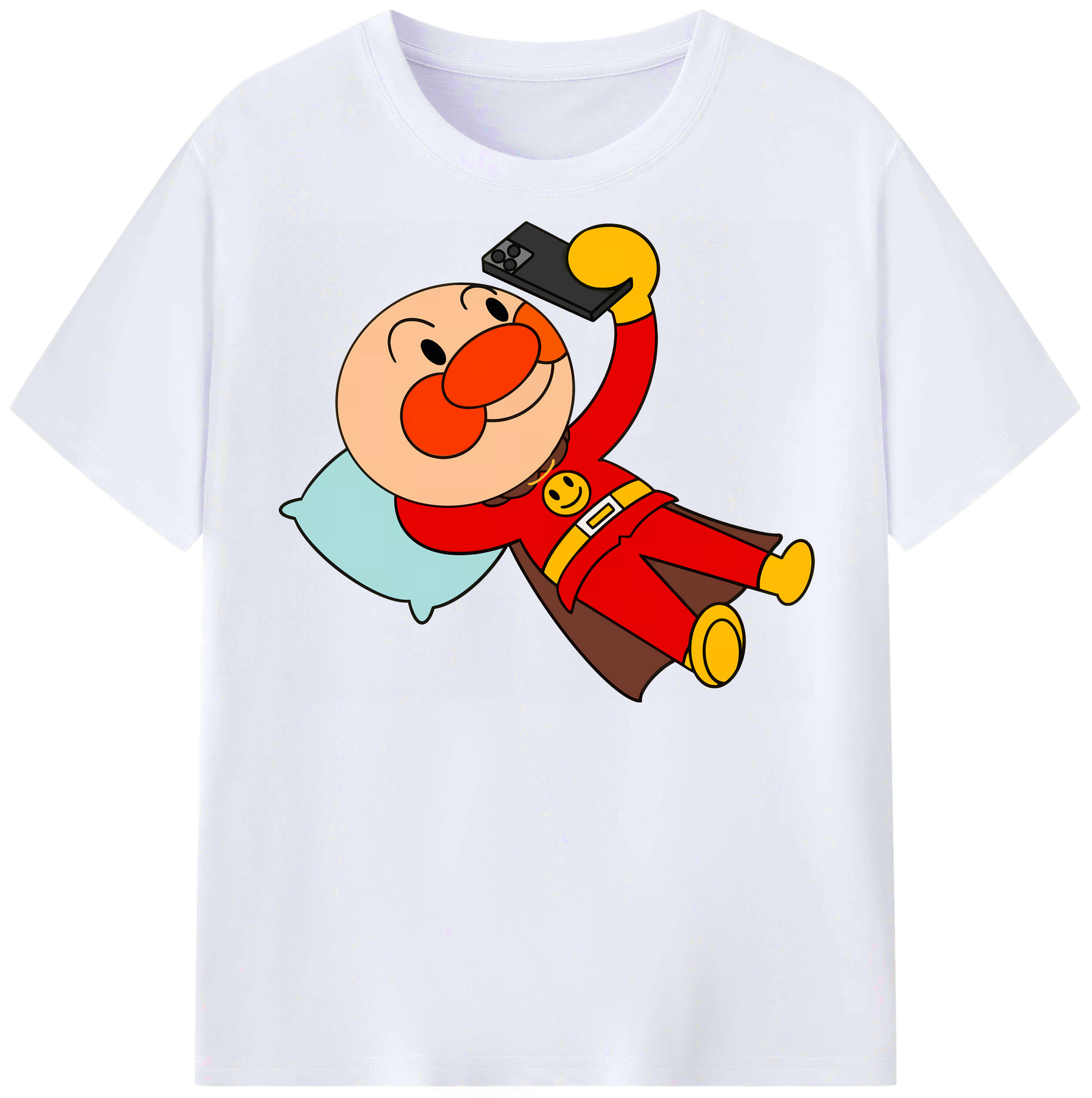 （画像用） アンパンマン Anpanman レディースカジュアルプリントTシャツ（綿100％）