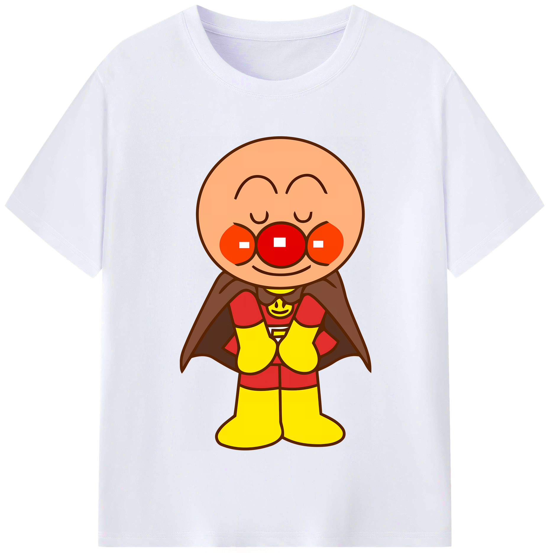（画像用） アンパンマン Anpanman レディースカジュアルプリントTシャツ（綿100％）