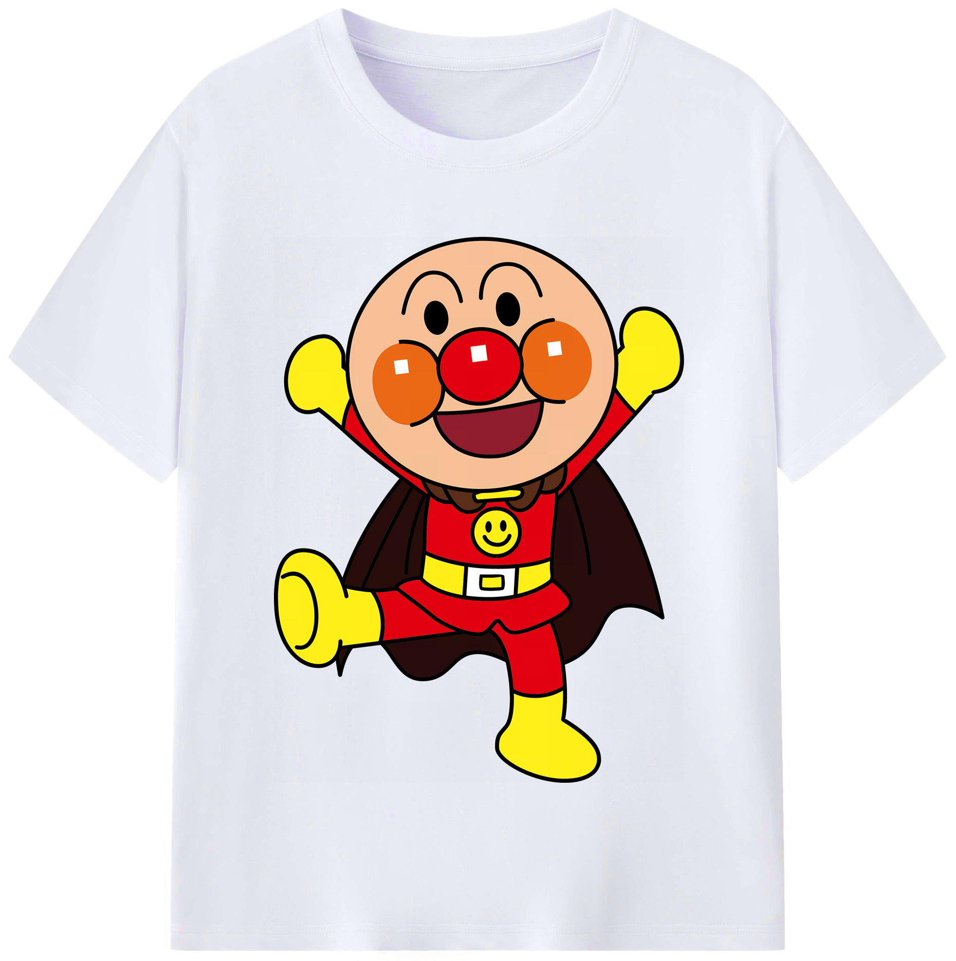 （画像用） アンパンマン Anpanman レディースカジュアルプリントTシャツ（綿100％）