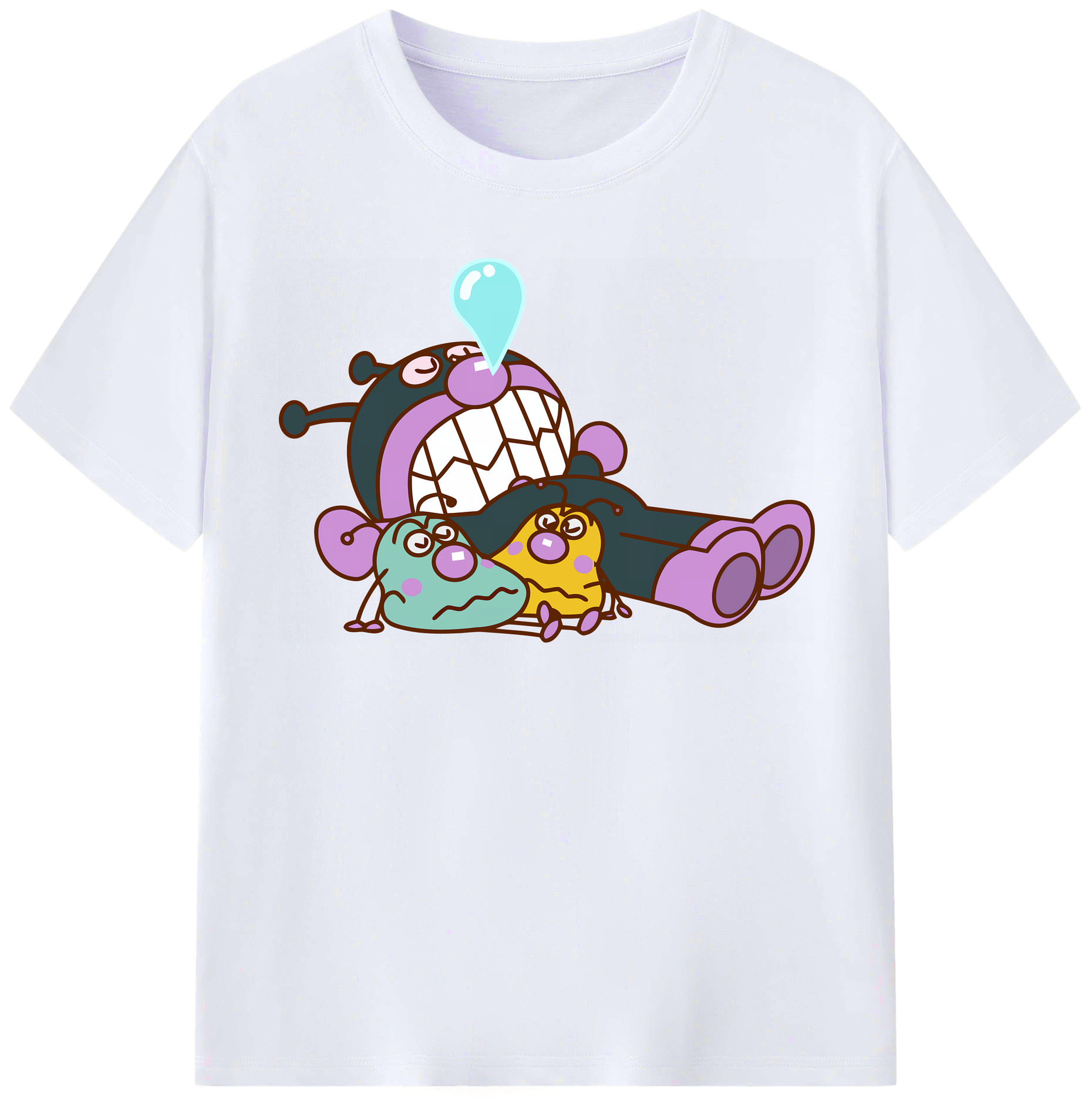 （画像用） アンパンマン Anpanman レディースカジュアルプリントTシャツ（綿100％）