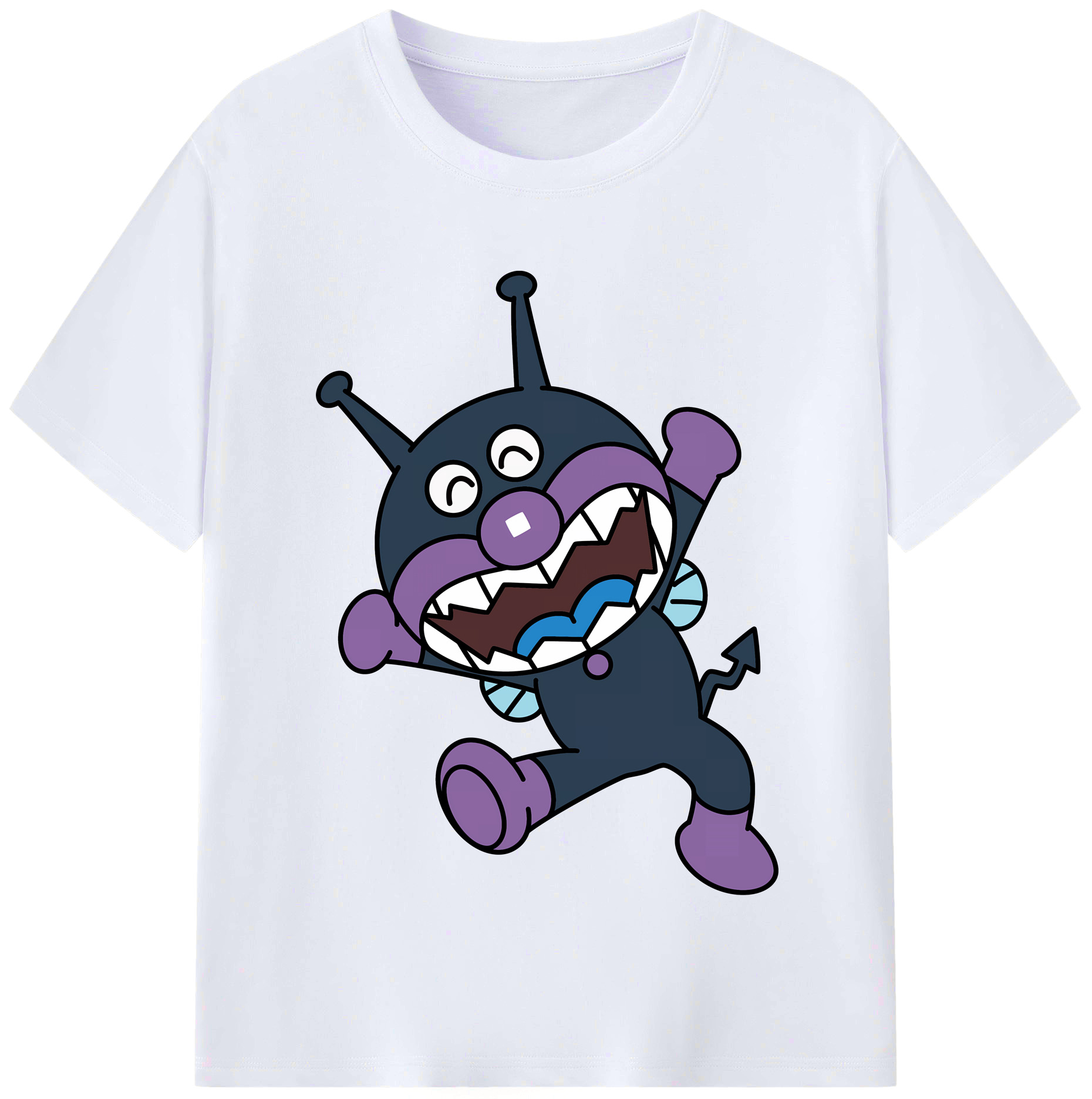 （画像用） アンパンマン Anpanman レディースカジュアルプリントTシャツ（綿100％）