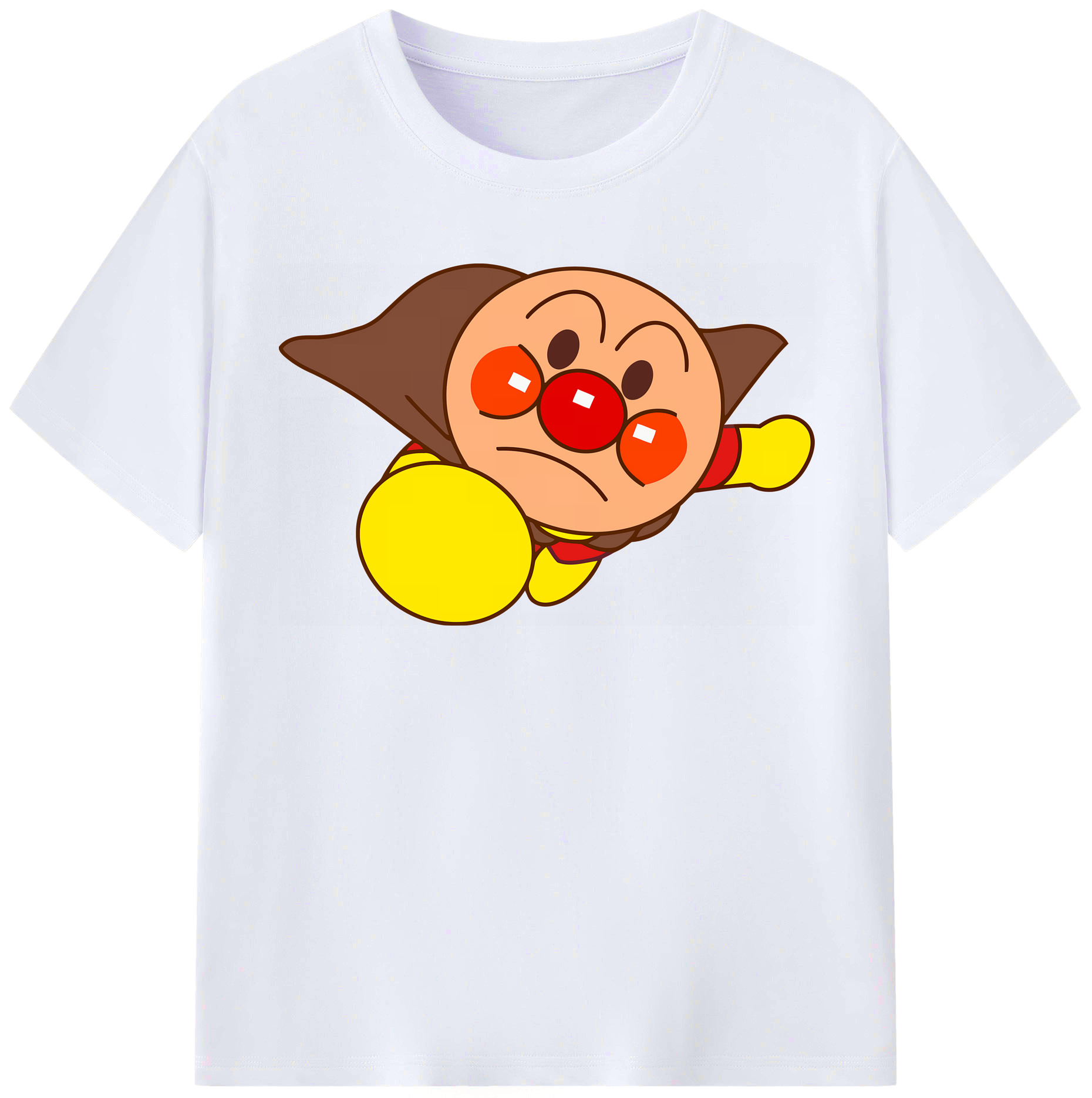 （画像用） アンパンマン Anpanman レディースカジュアルプリントTシャツ（綿100％）