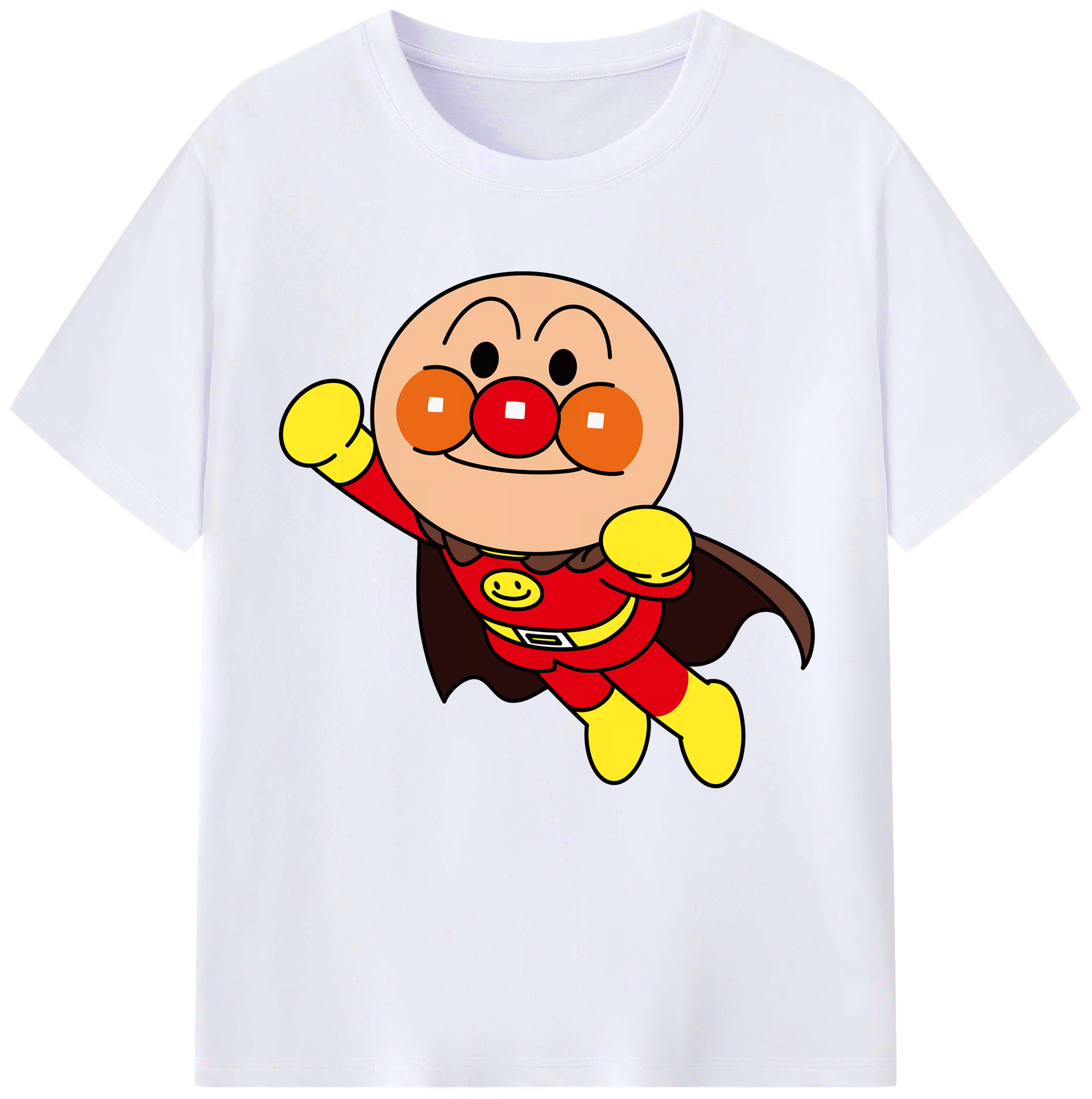 （画像用） アンパンマン Anpanman レディースカジュアルプリントTシャツ（綿100％）