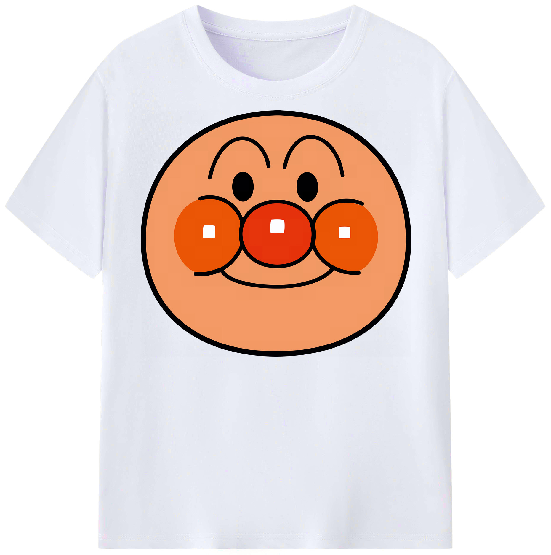 （画像用） アンパンマン Anpanman レディースカジュアルプリントTシャツ（綿100％）