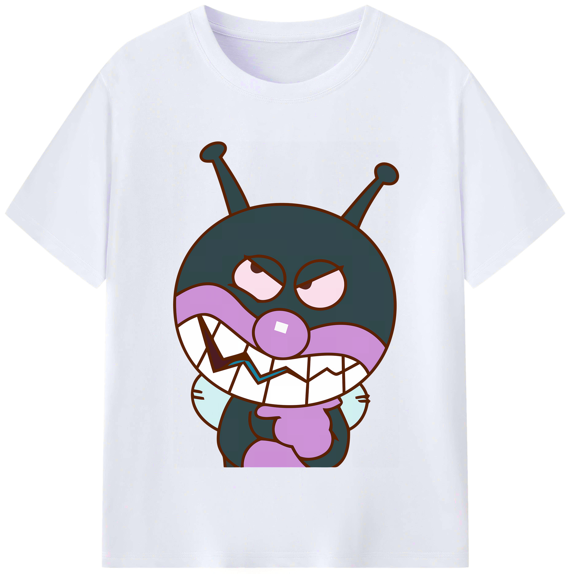 （画像用） アンパンマン Anpanman レディースカジュアルプリントTシャツ（綿100％）