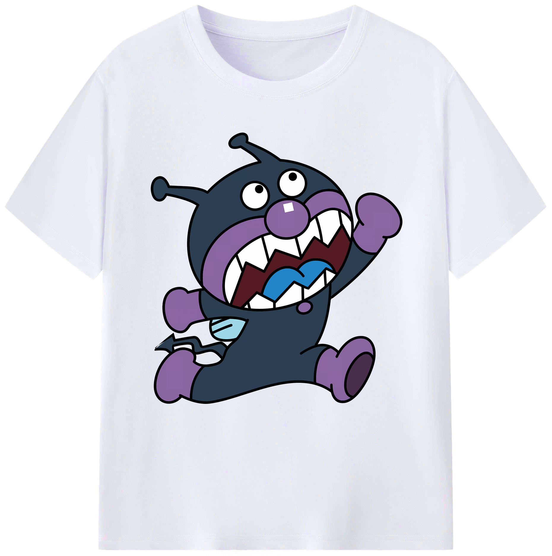 （画像用） アンパンマン Anpanman レディースカジュアルプリントTシャツ（綿100％）
