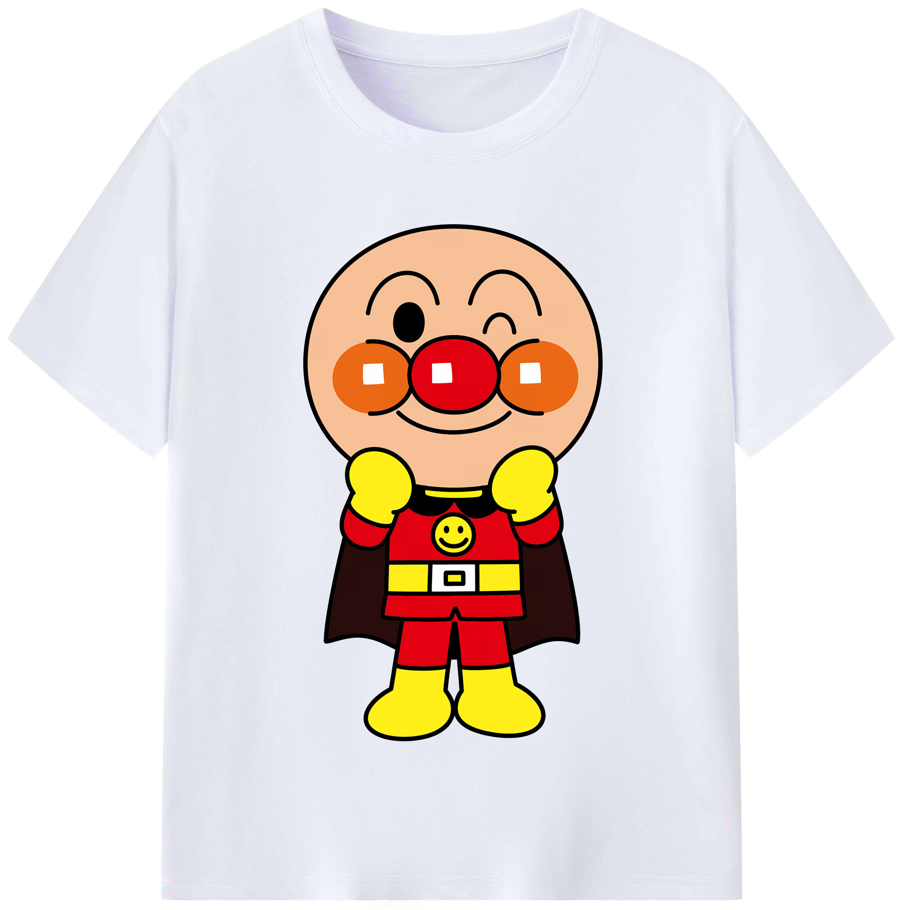 （画像用） アンパンマン Anpanman レディースカジュアルプリントTシャツ（綿100％）