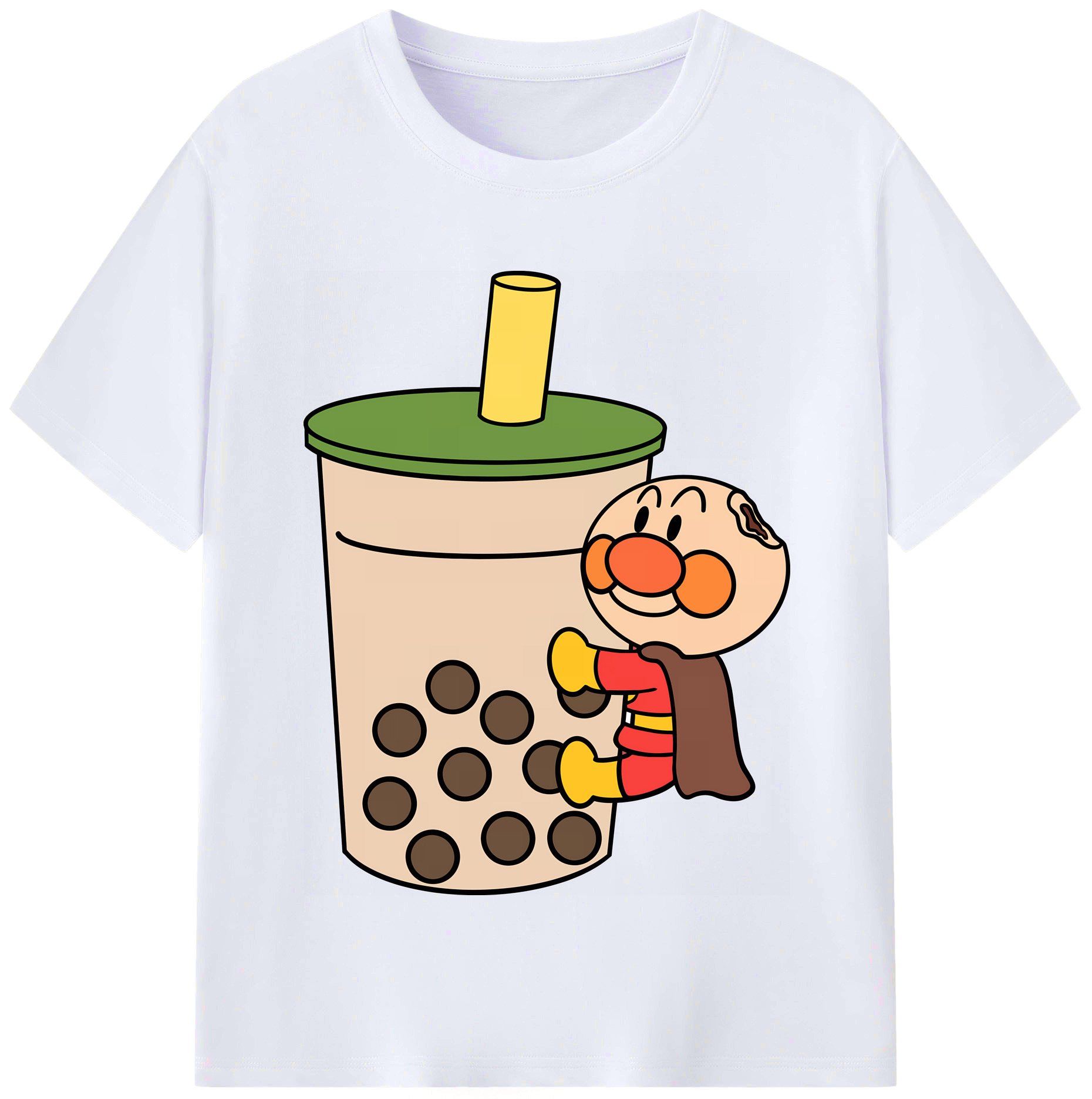 （画像用） アンパンマン Anpanman レディースカジュアルプリントTシャツ（綿100％）