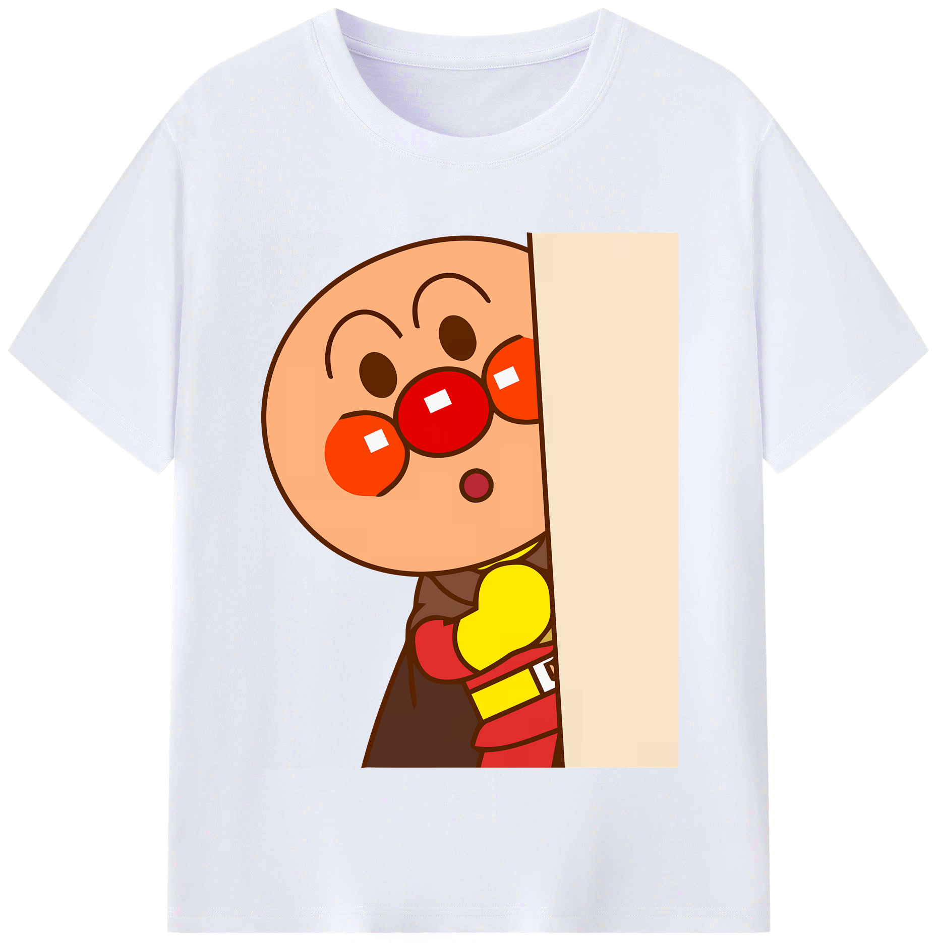 （画像用） アンパンマン Anpanman レディースカジュアルプリントTシャツ（綿100％）