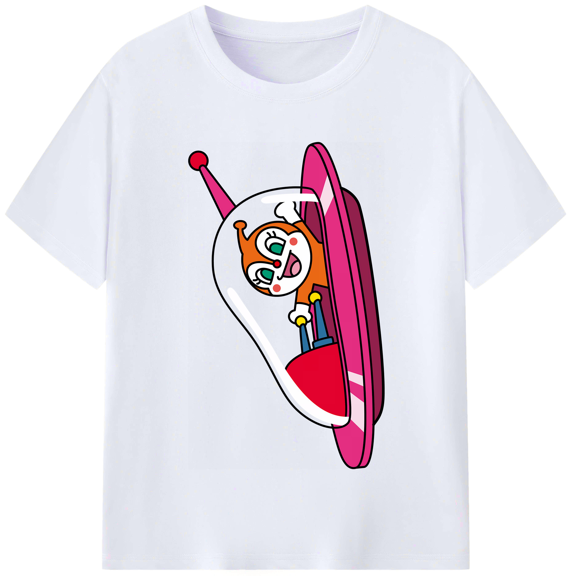 （画像用） アンパンマン Anpanman レディースカジュアルプリントTシャツ（綿100％）