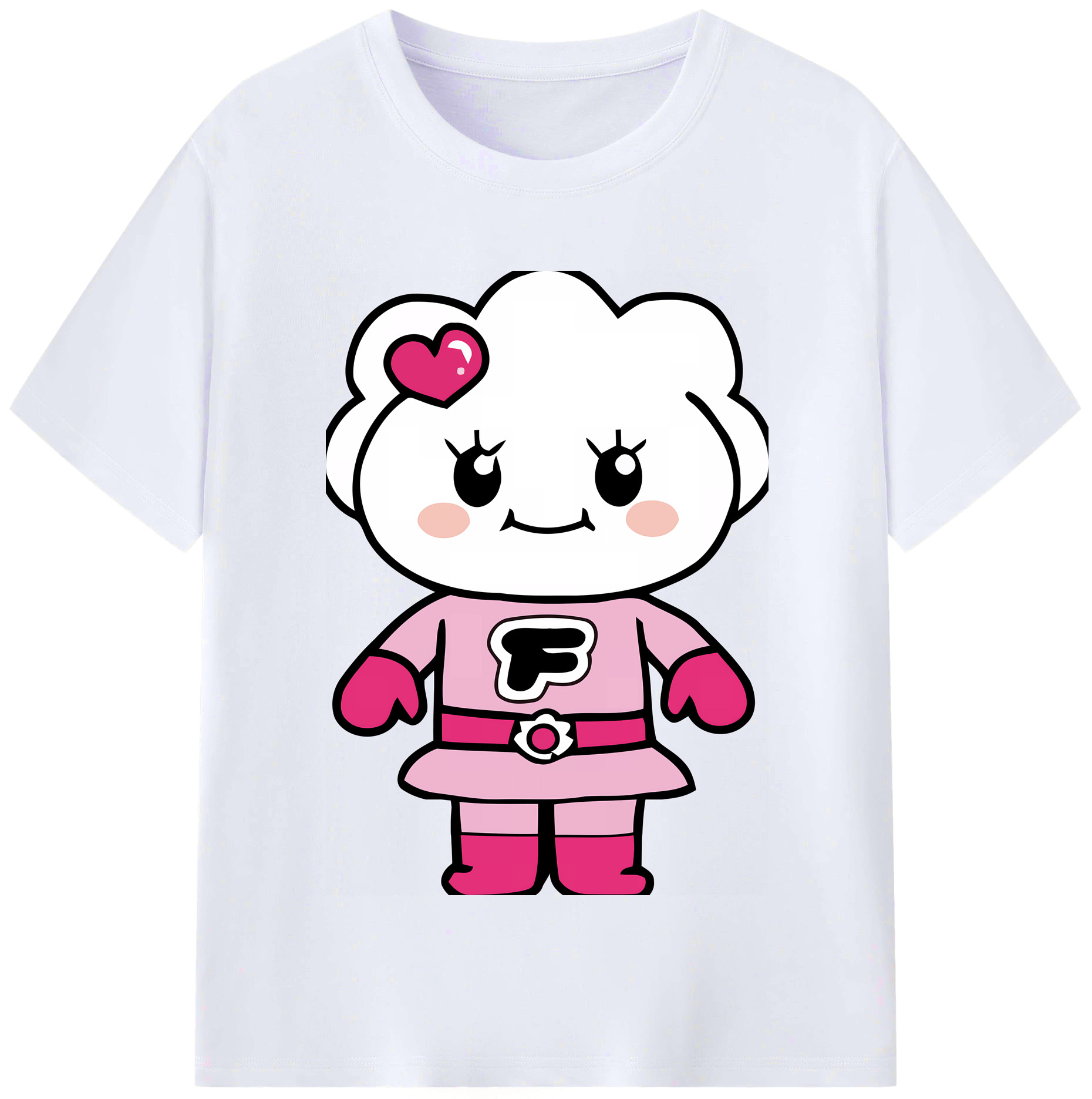 （画像用） アンパンマン Anpanman レディースカジュアルプリントTシャツ（綿100％）